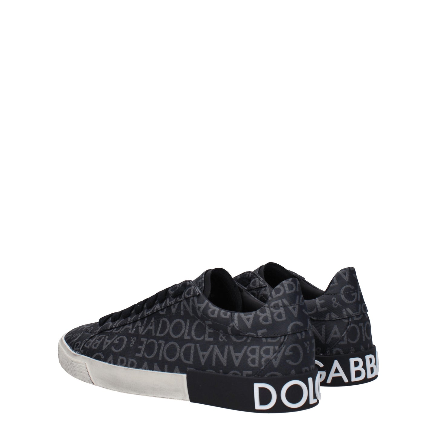 Dolce&Gabbana Men's Sneakers in Fabric  Black/Grey