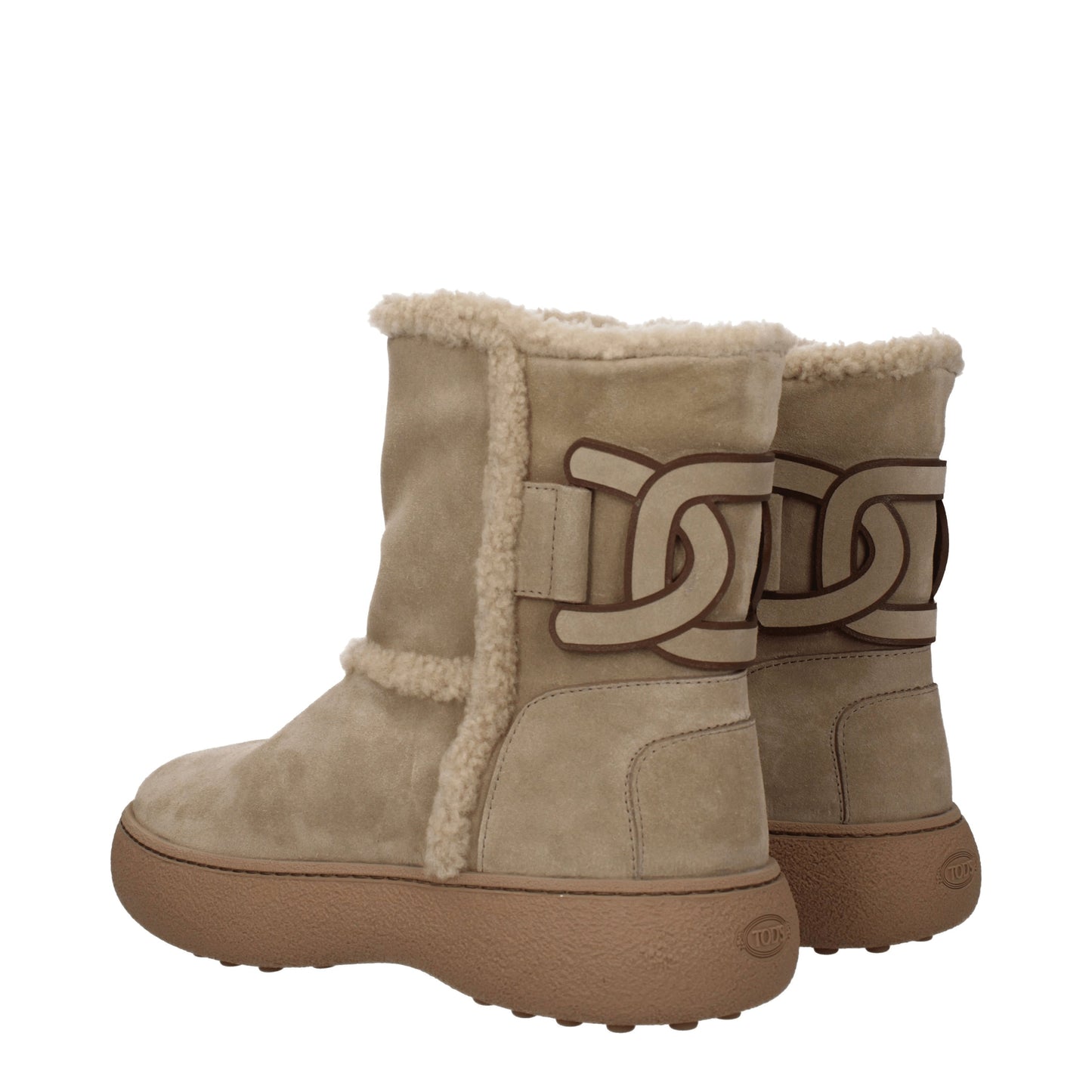 Tod's Women's Boots in Suede Beige