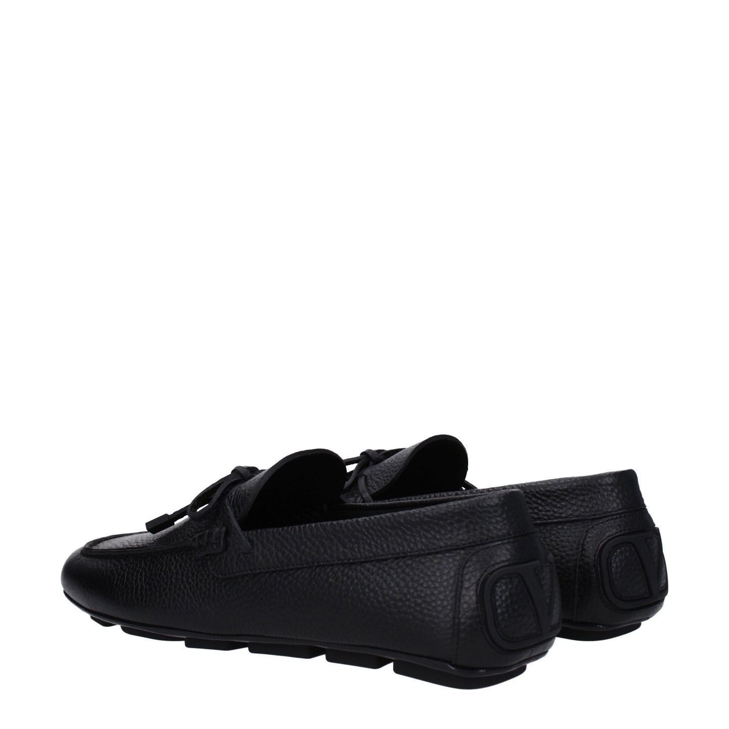 Valentino Garavani Men's Loafers in Leather Black