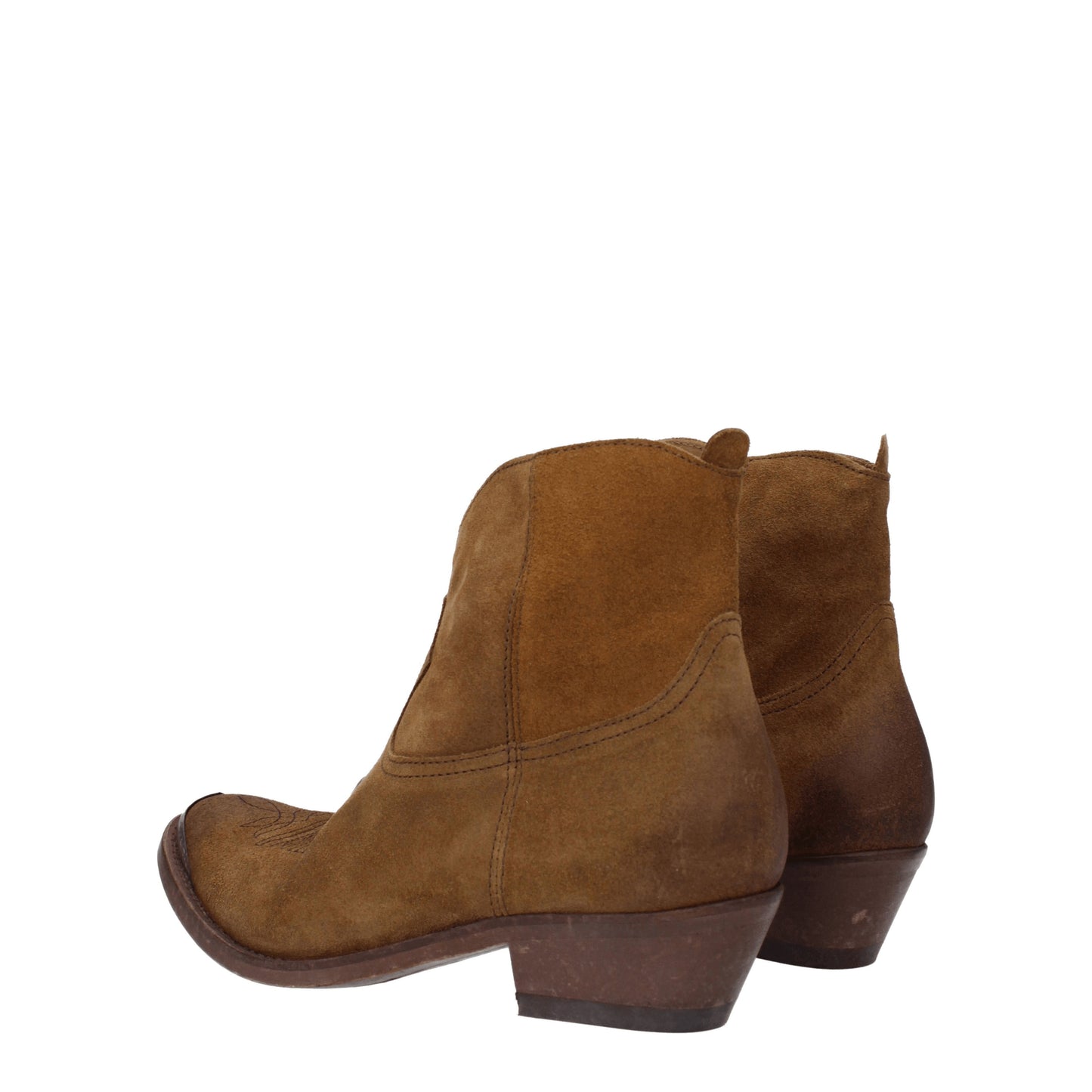 Golden Goose Women's Boots in Suede Brown/Cognac