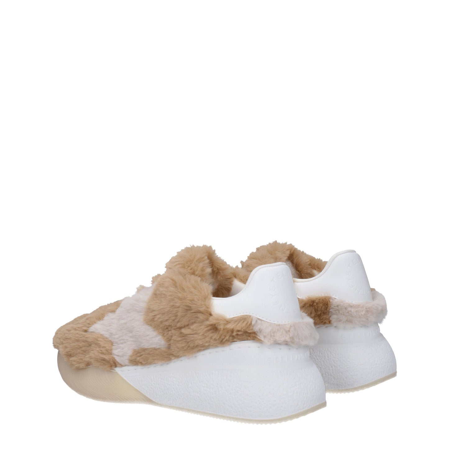 Stella McCartney Women's Sneakers in Eco Fur Beige/White