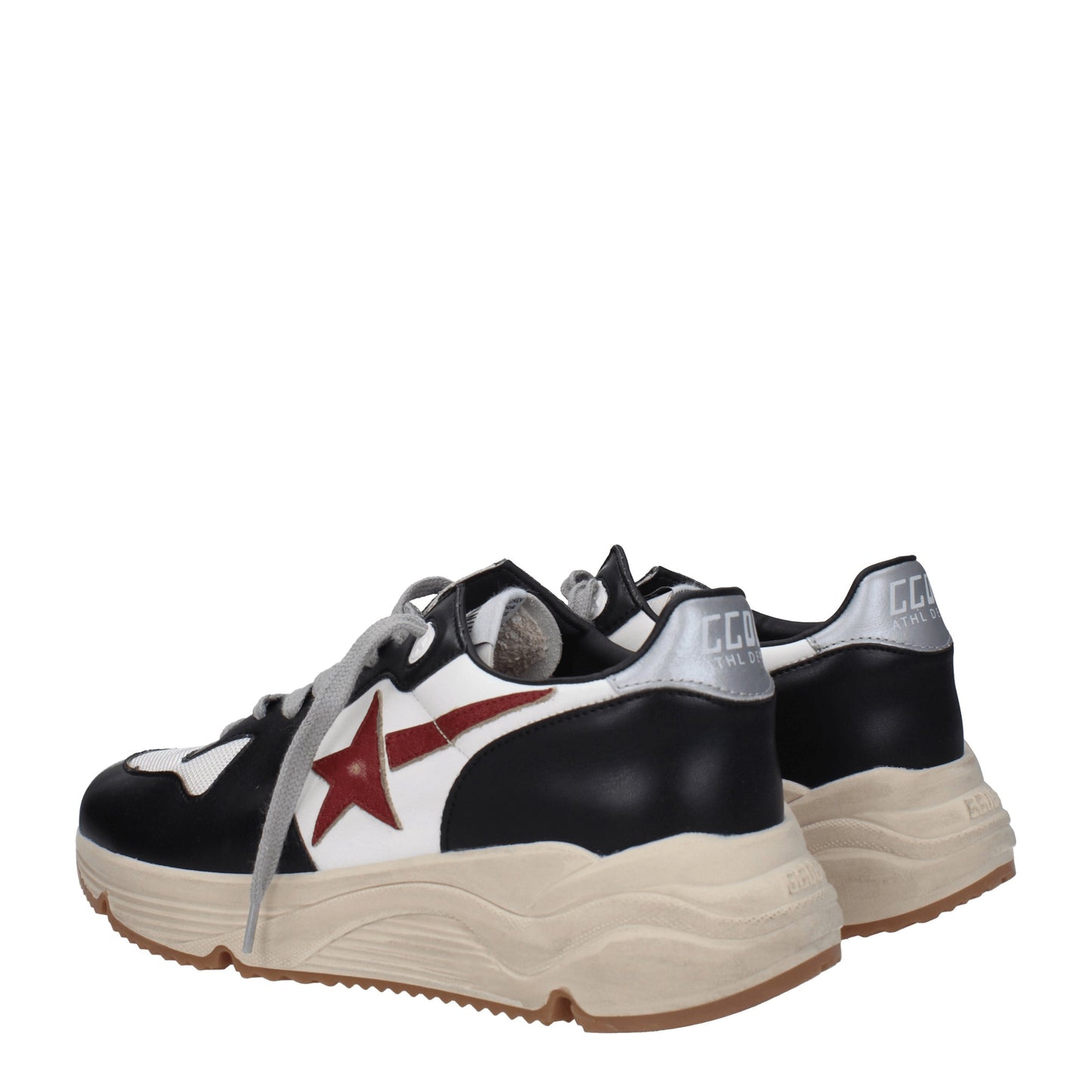 Golden Goose Men's Sneakers in Leather Black/White