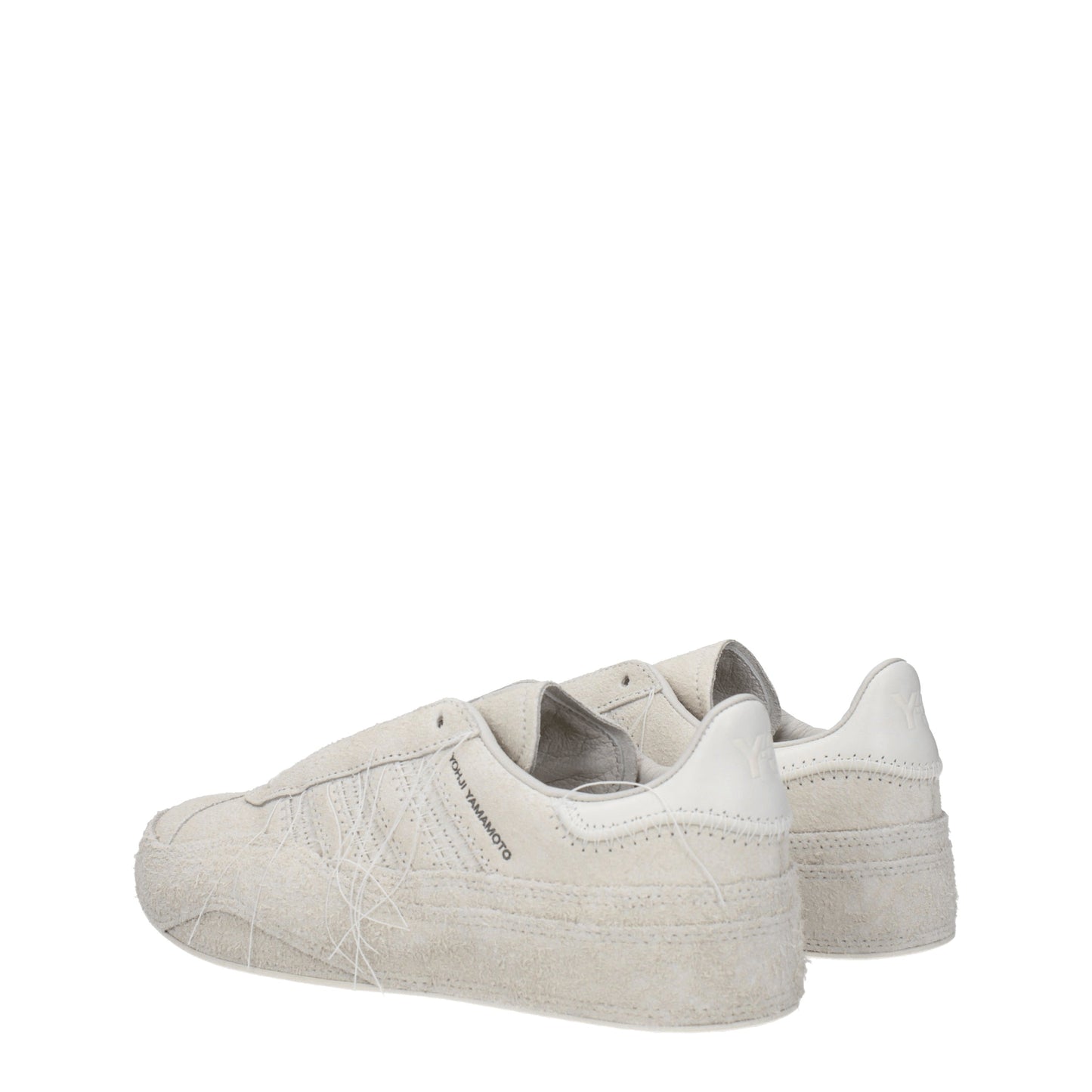 Y3 Yamamoto Women's Sneakers in Suede Beige/Off White