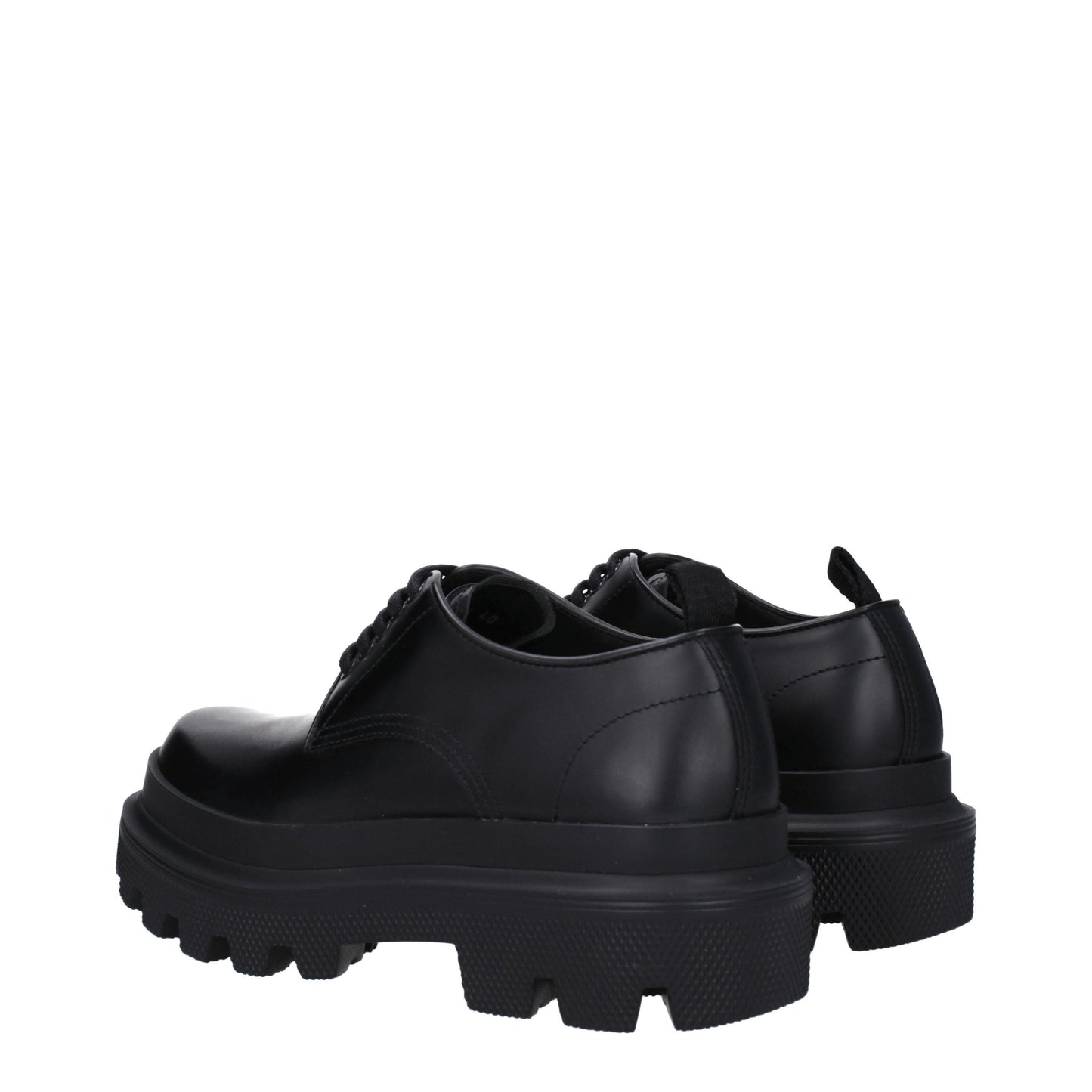 Dolce&Gabbana Men's Lace ups in Leather Black