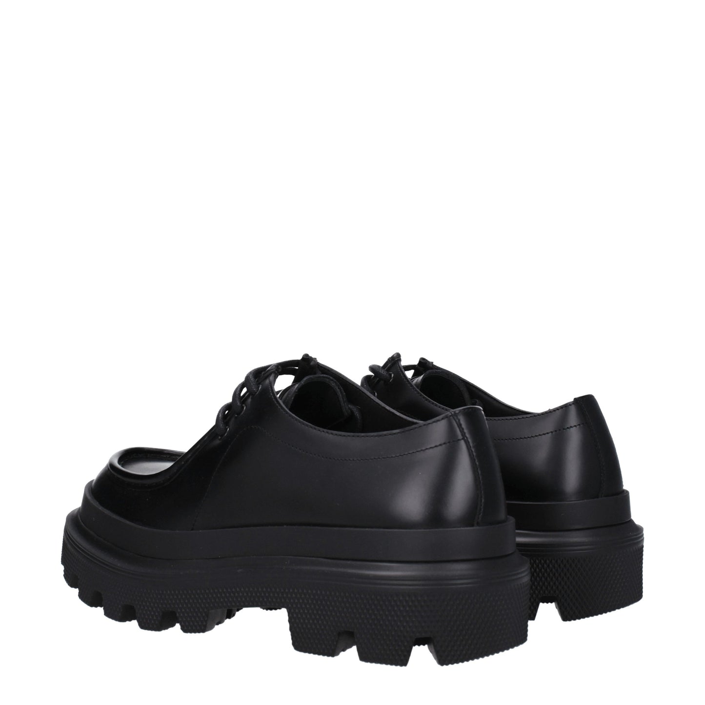 Dolce&Gabbana Men's Lace ups in Leather Black