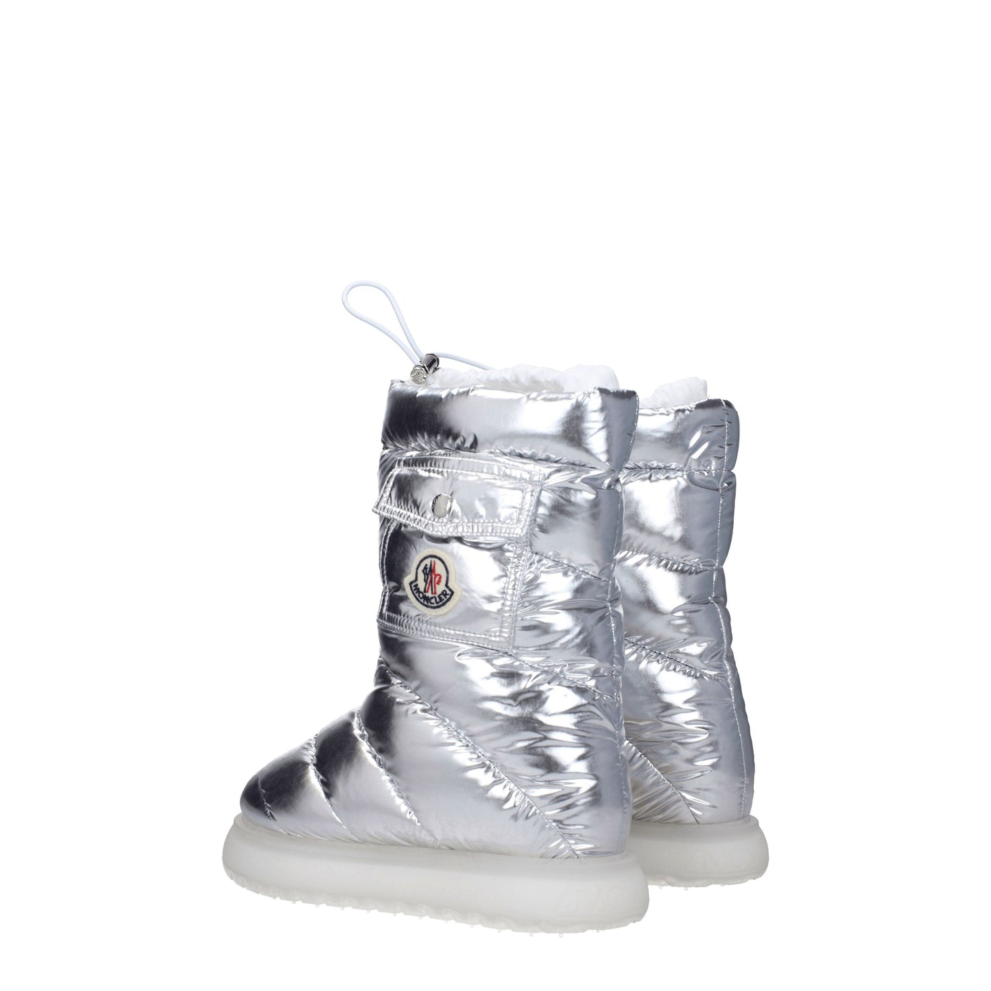 Moncler Women's Boots in Fabric  Silver