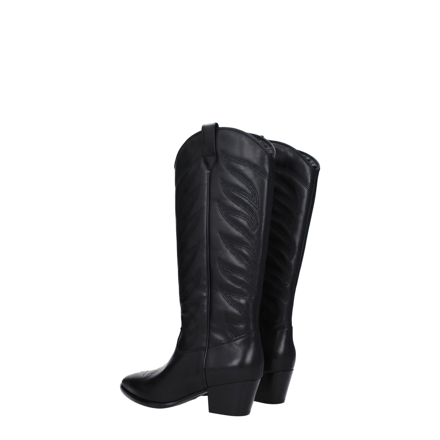 Ash Women's Boots in Leather Black