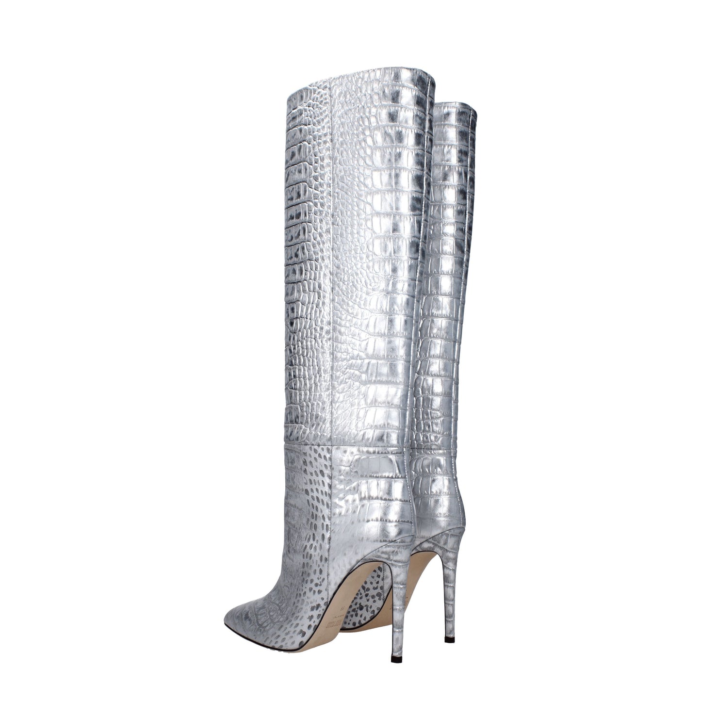 Paris Texas Women's Boots in Leather Silver