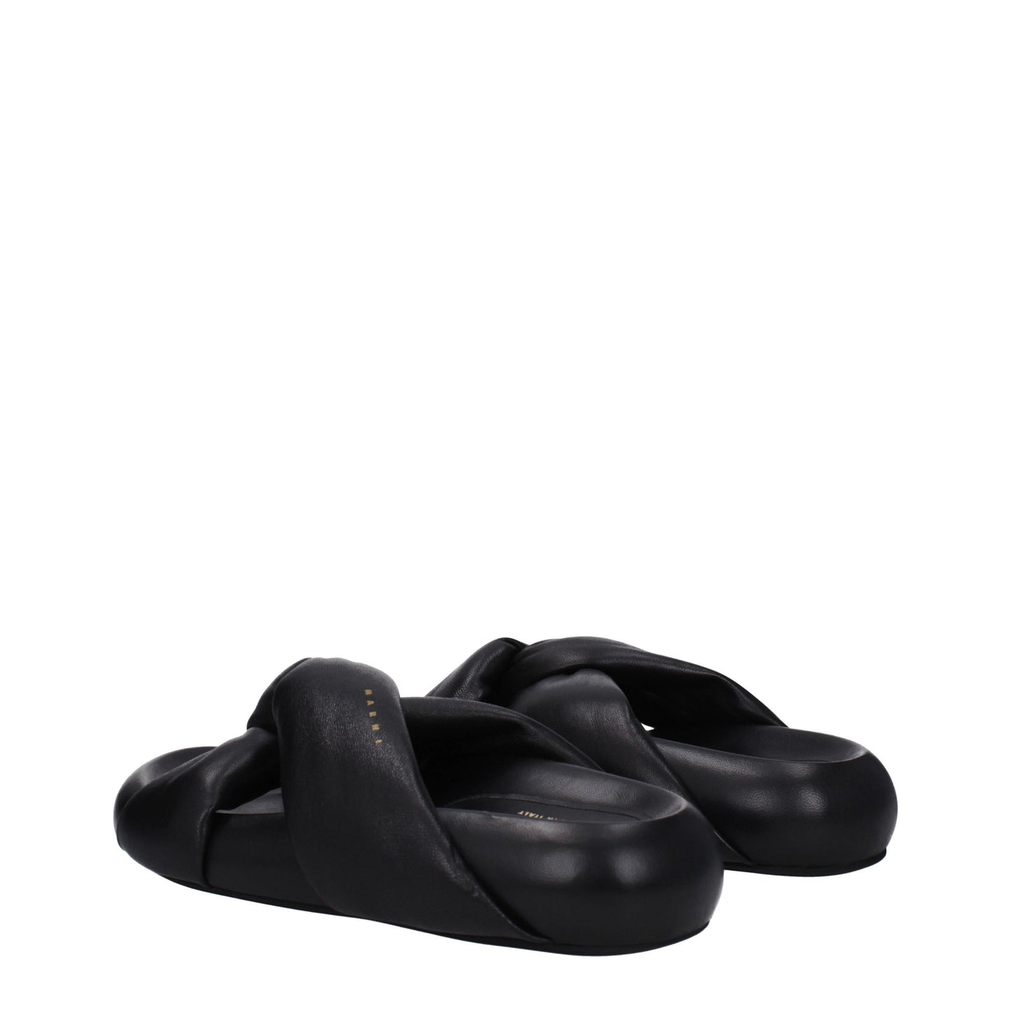 Marni Women's Sandals & Slippers in Leather Black