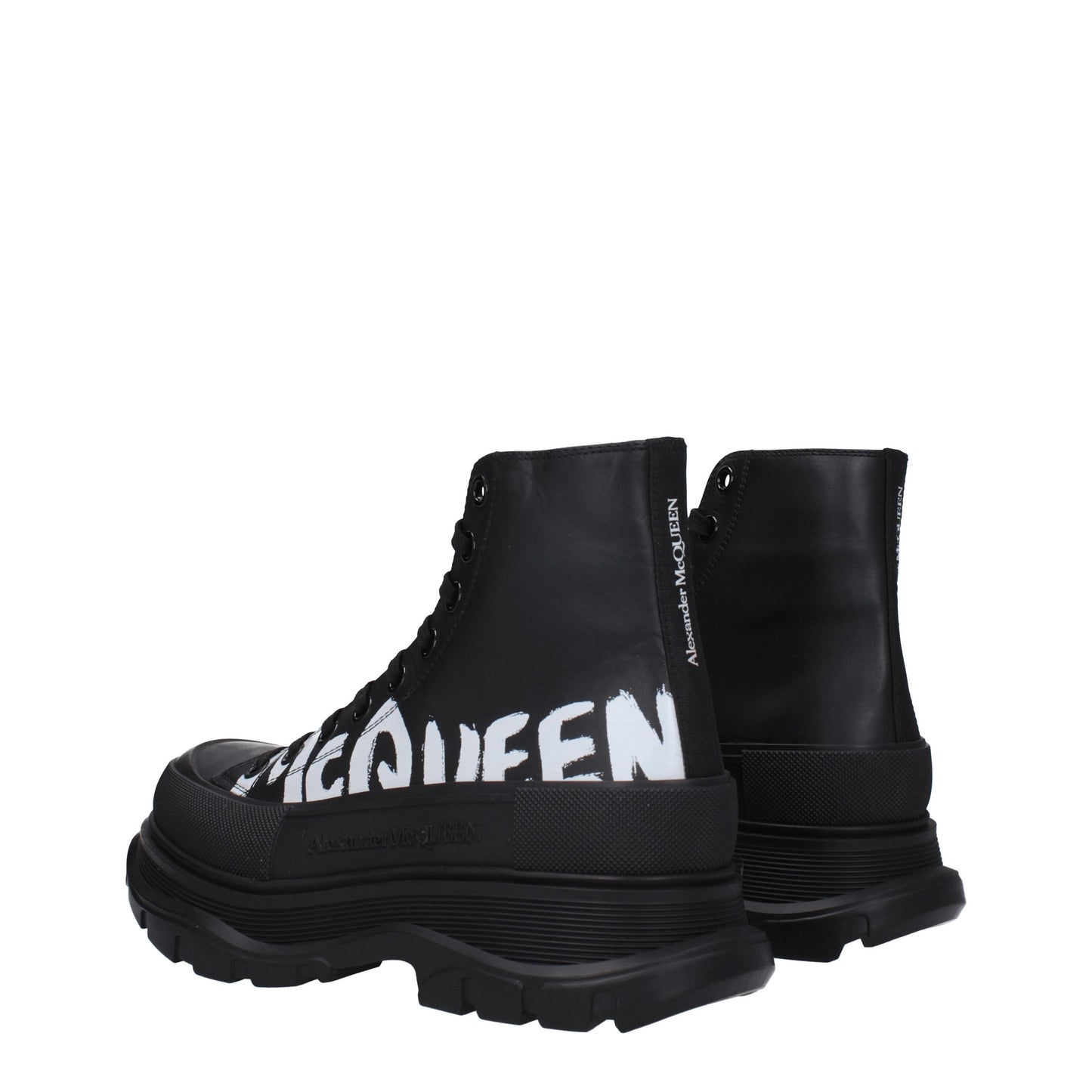 Alexander McQueen Men's Sneakers in Leather Black