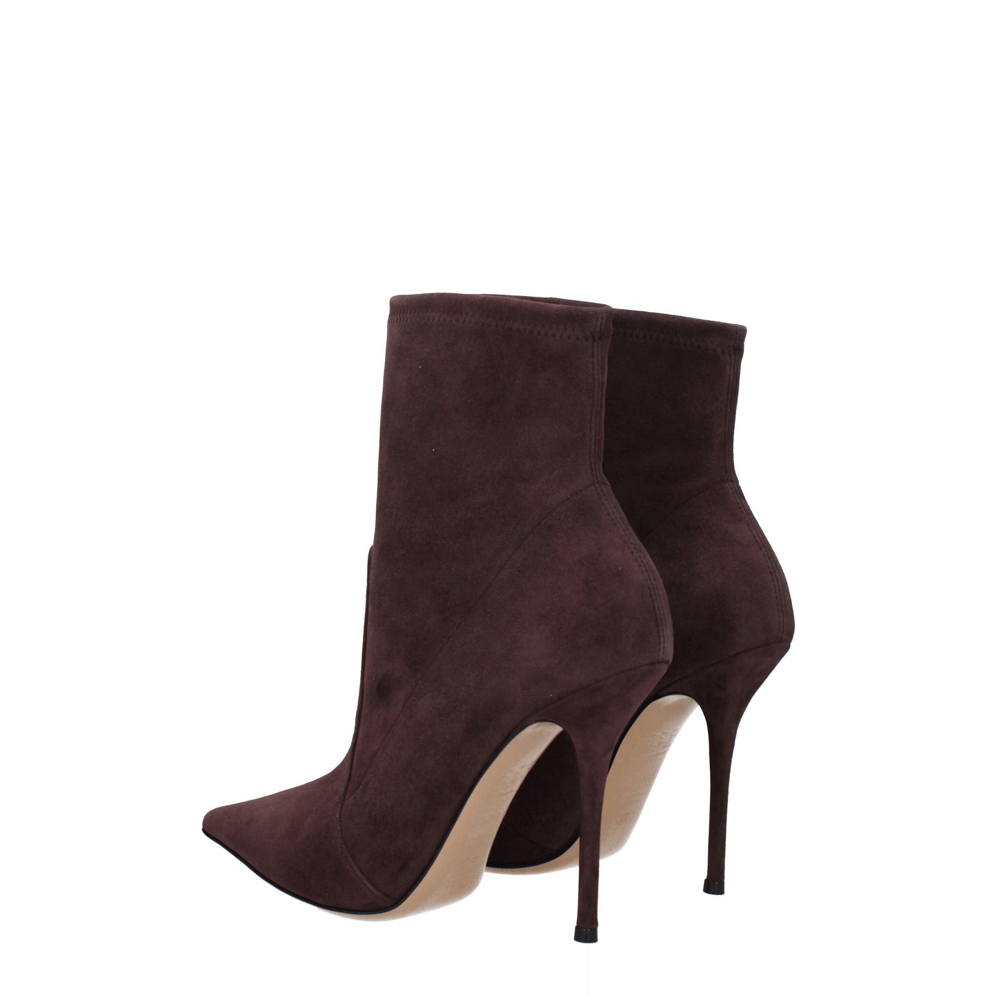 Casadei Women's Boots in Suede Brown/Carob