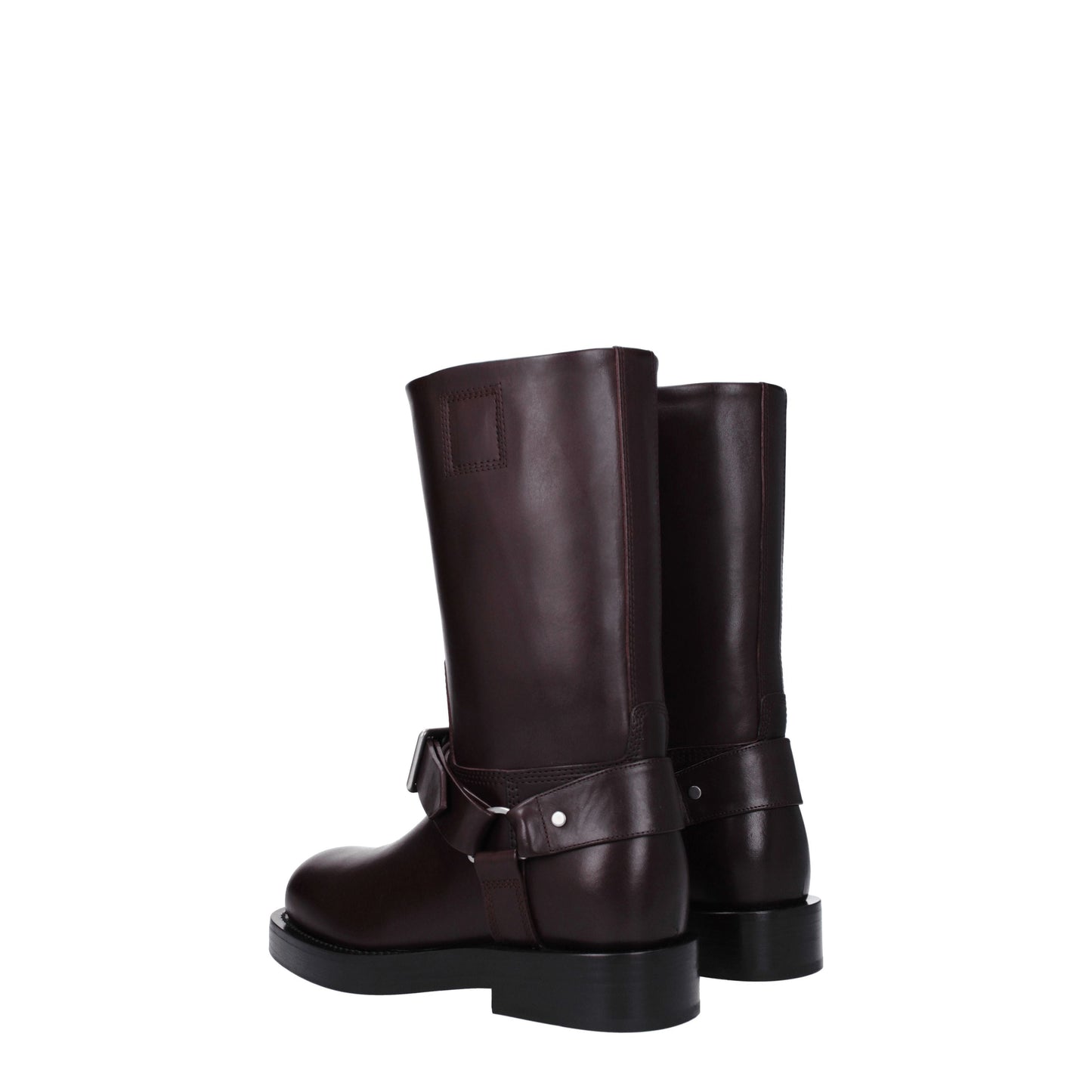 Burberry Women's Boots in Leather Violet/Aubergine