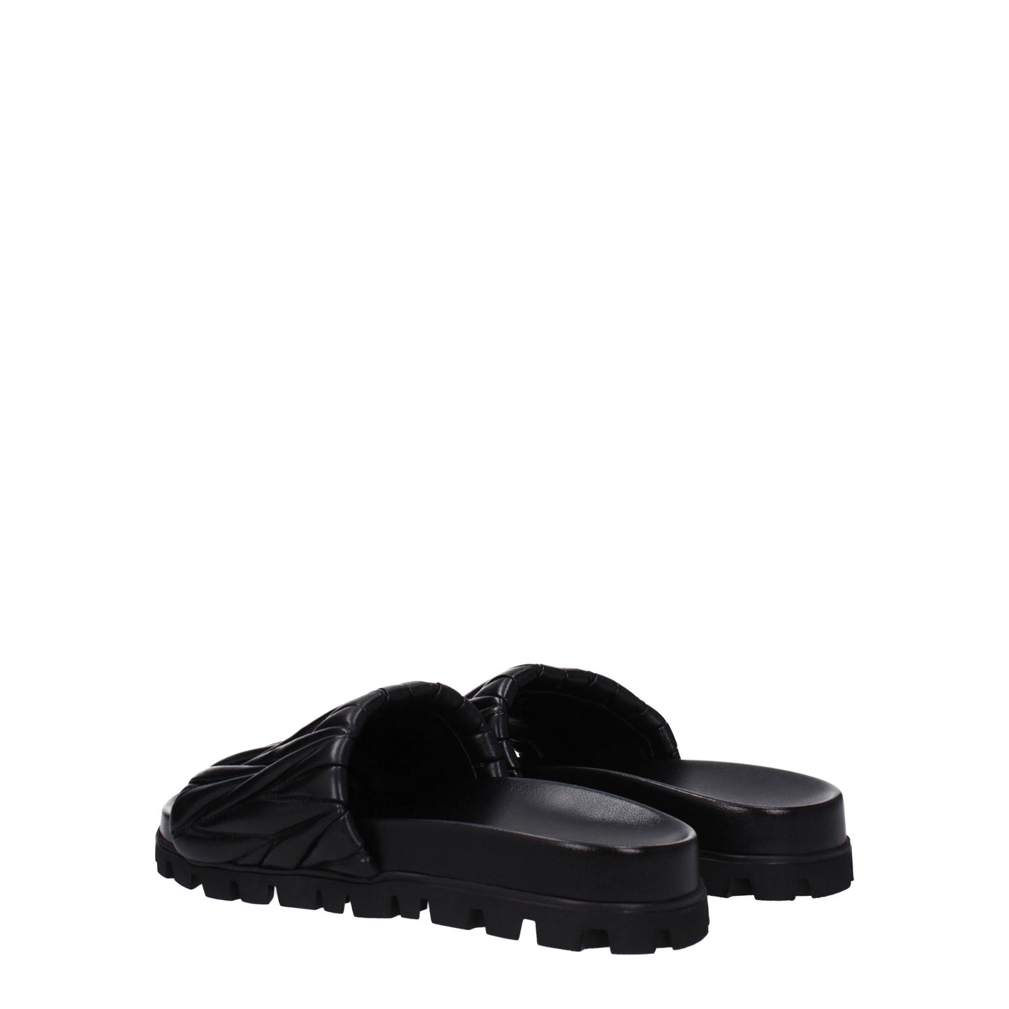 Miu Miu Women's Sandals & Slippers in Leather Black