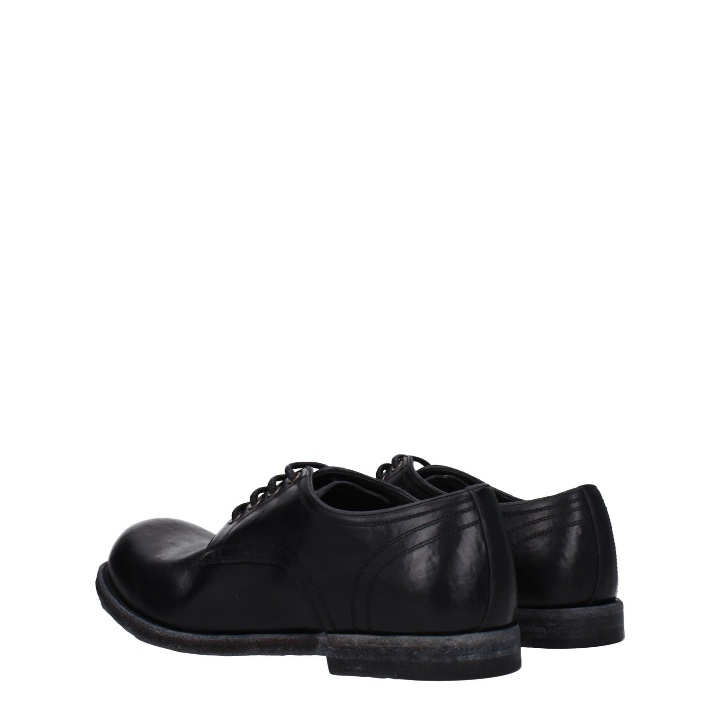 Dolce&Gabbana Men's Lace ups in Leather Black