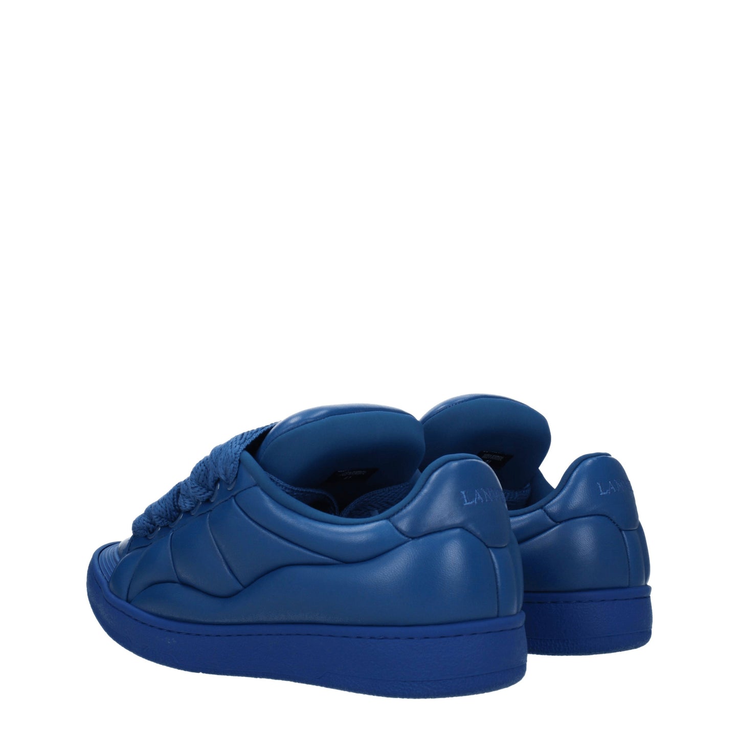 Lanvin Men's Sneakers in Leather Blue