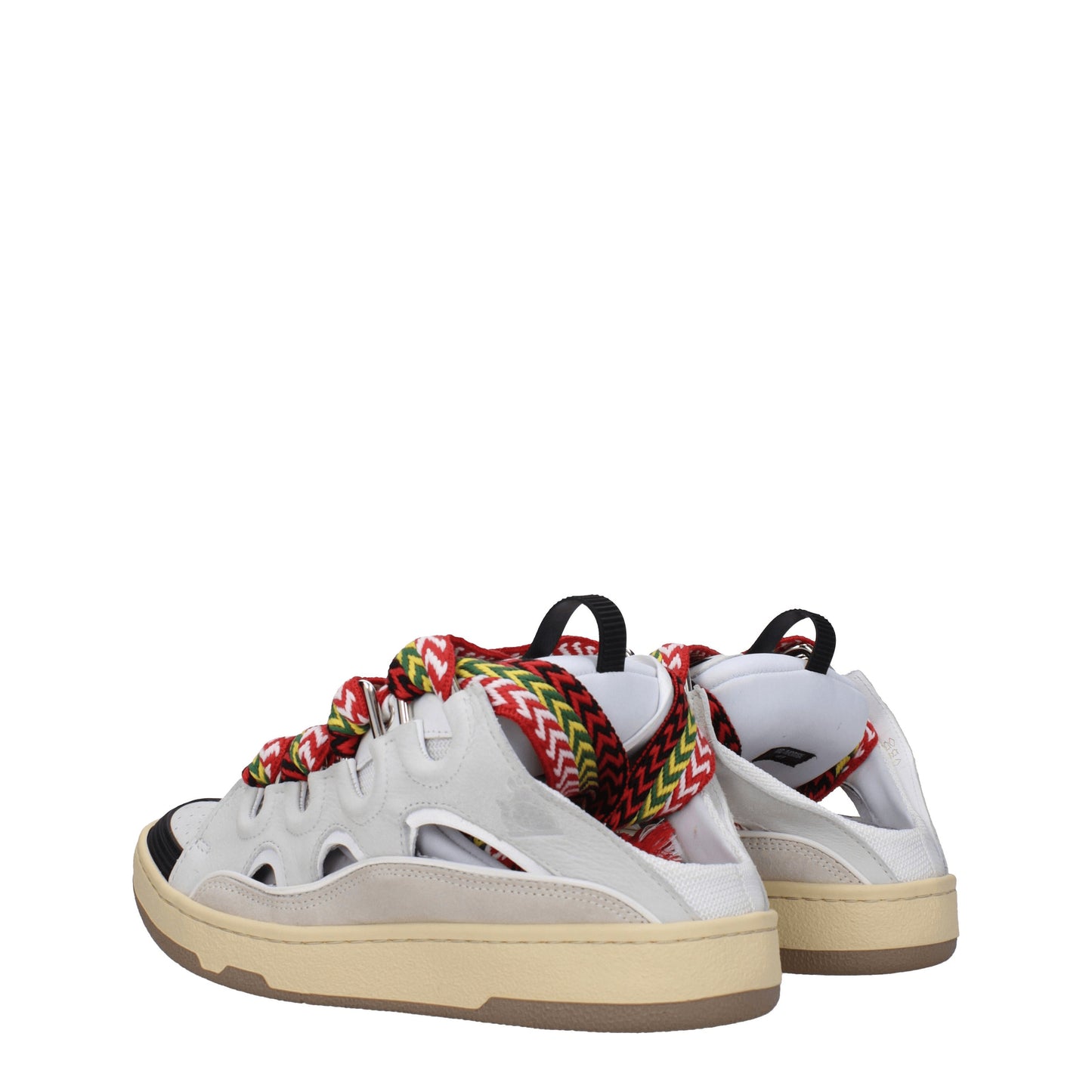 Lanvin Men's Sneakers in Suede Gray/Multicolor