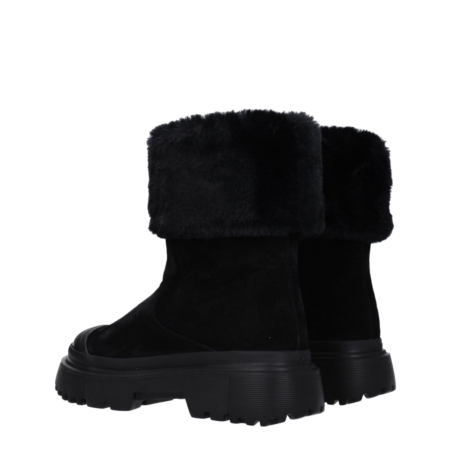 Hogan Women's Boots in Suede Black