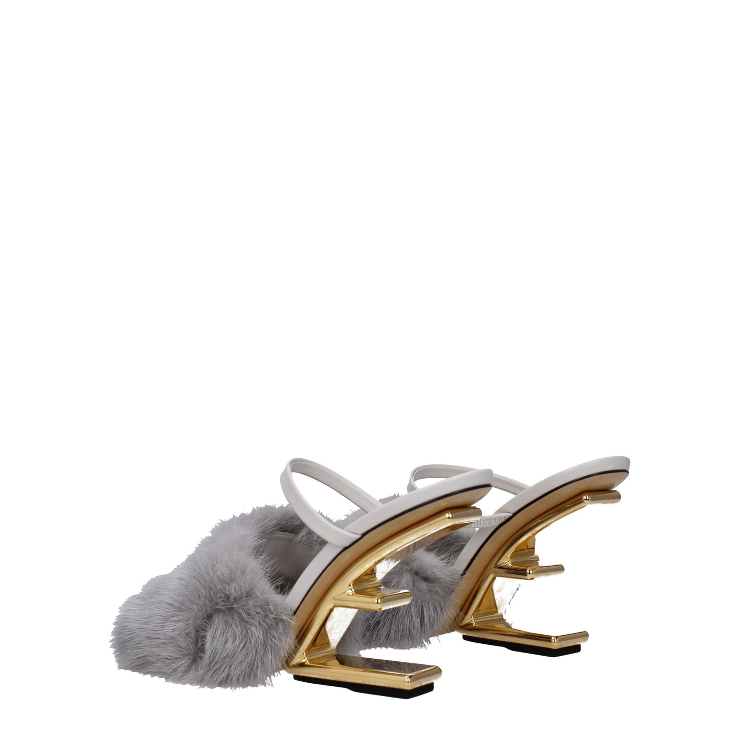 Fendi Women's Sandals in Mink Gray/Light Grey