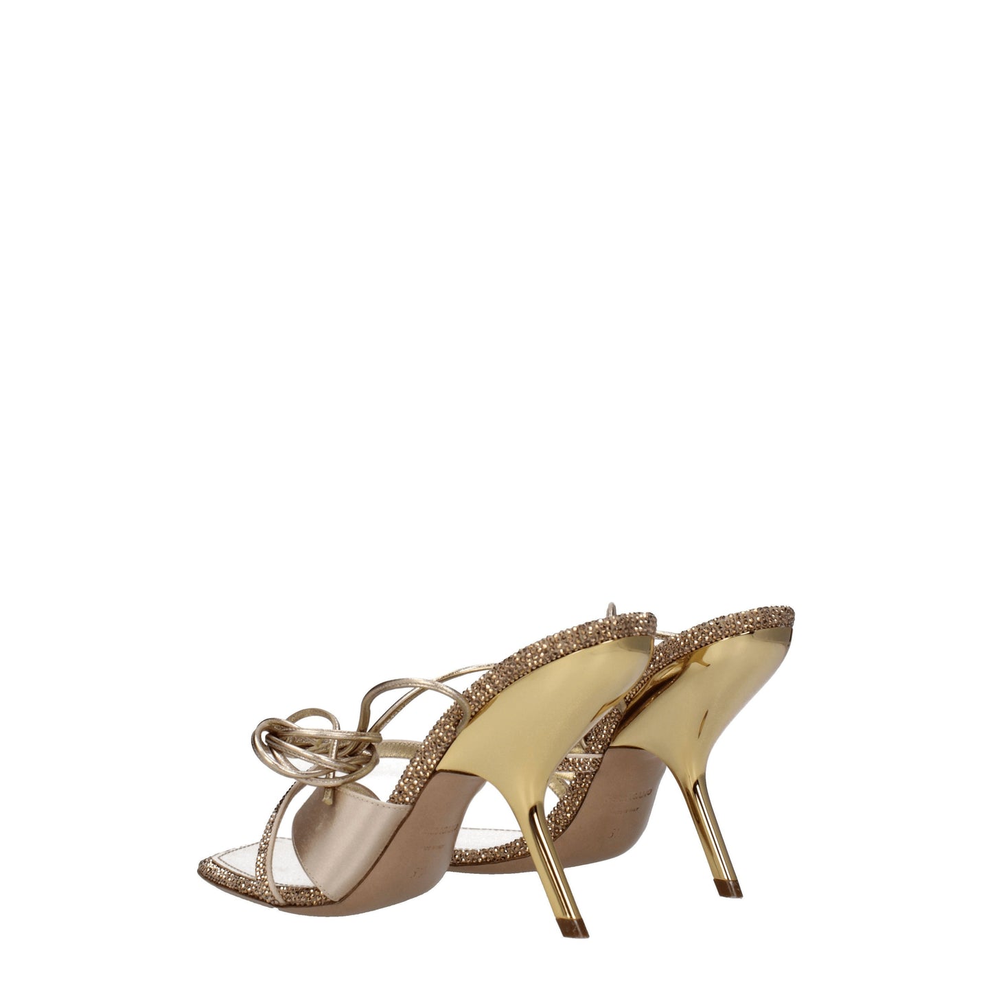 Salvatore Ferragamo Women's Sandals in Satin Gold