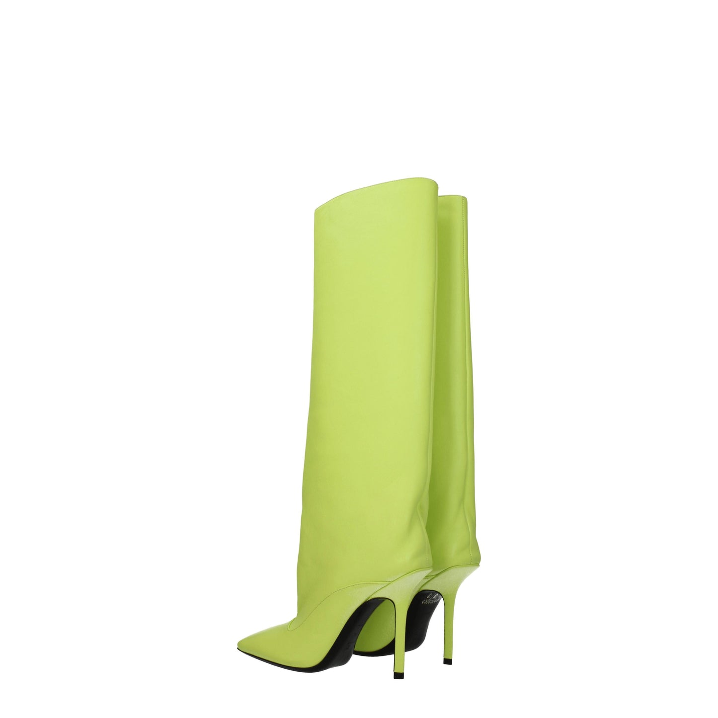 The Attico Women's Boots in Leather Green/Lime