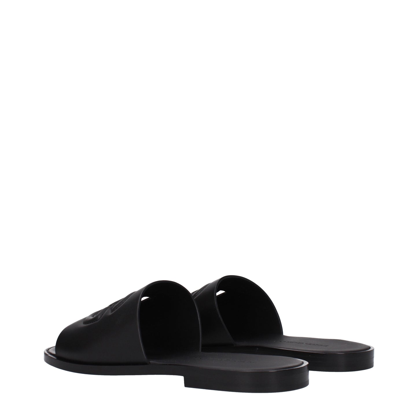 Dolce&Gabbana Sandals & Slippers Men Leather Black