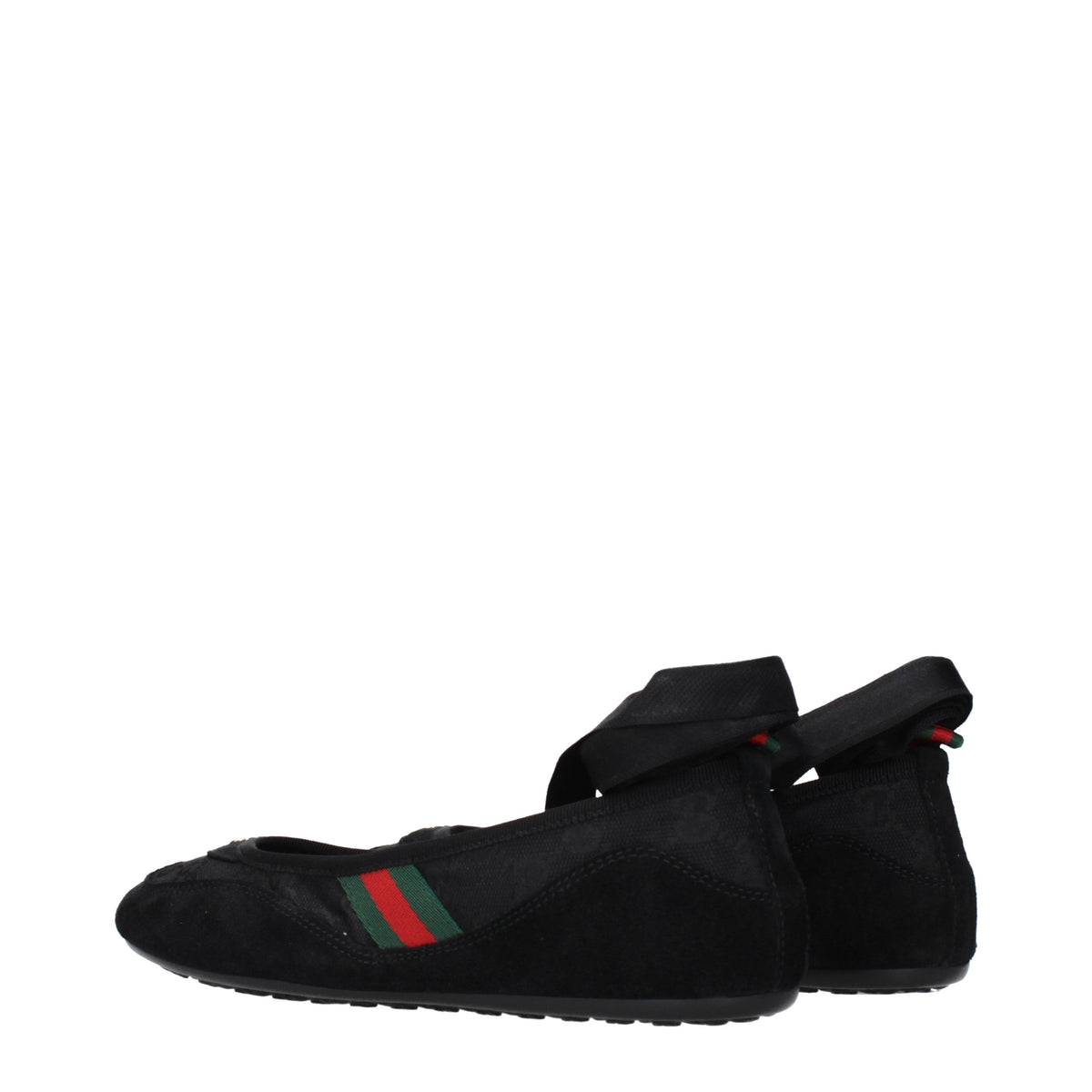 Gucci Ballet Flats Women Fabric  Black