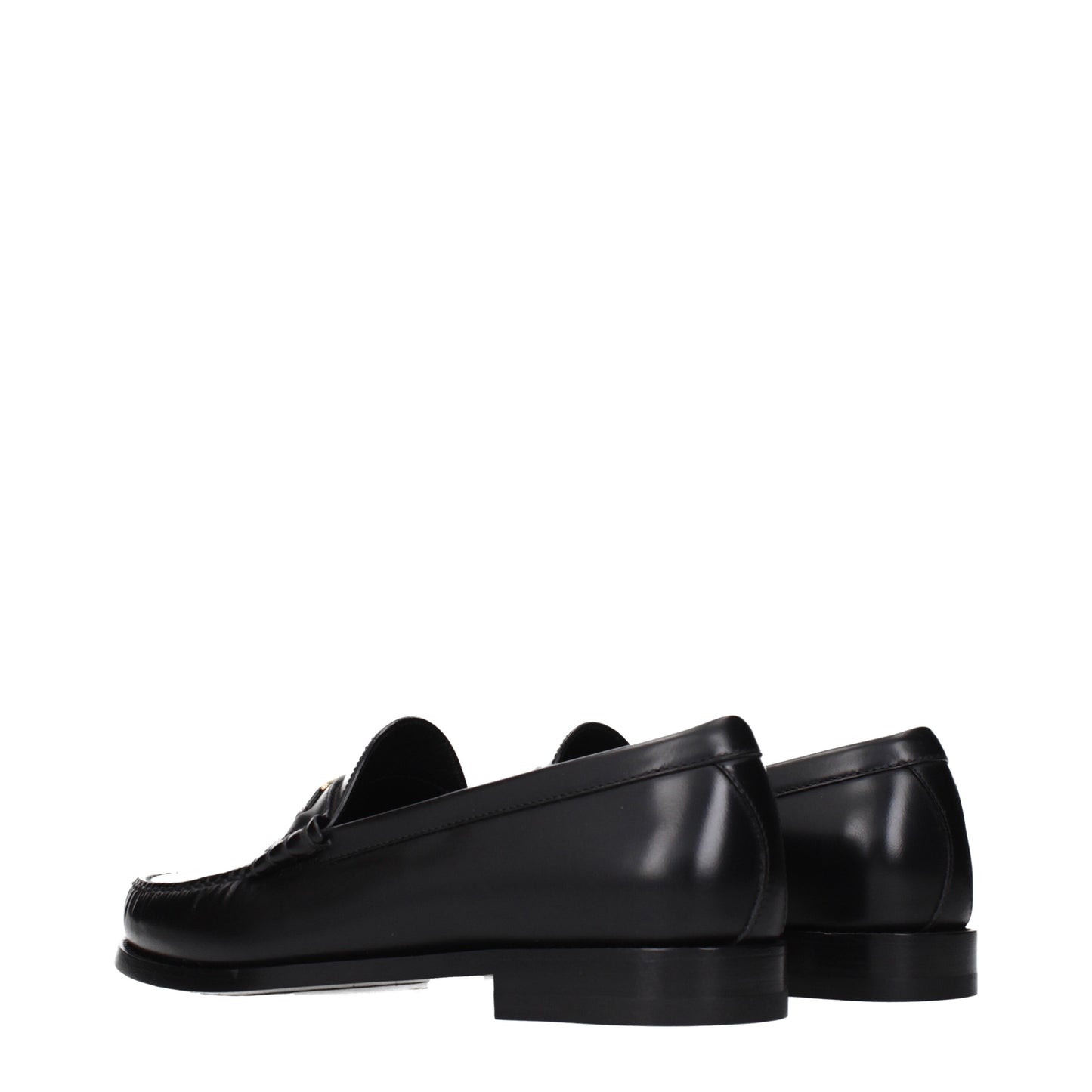Celine Loafers Men Leather Black