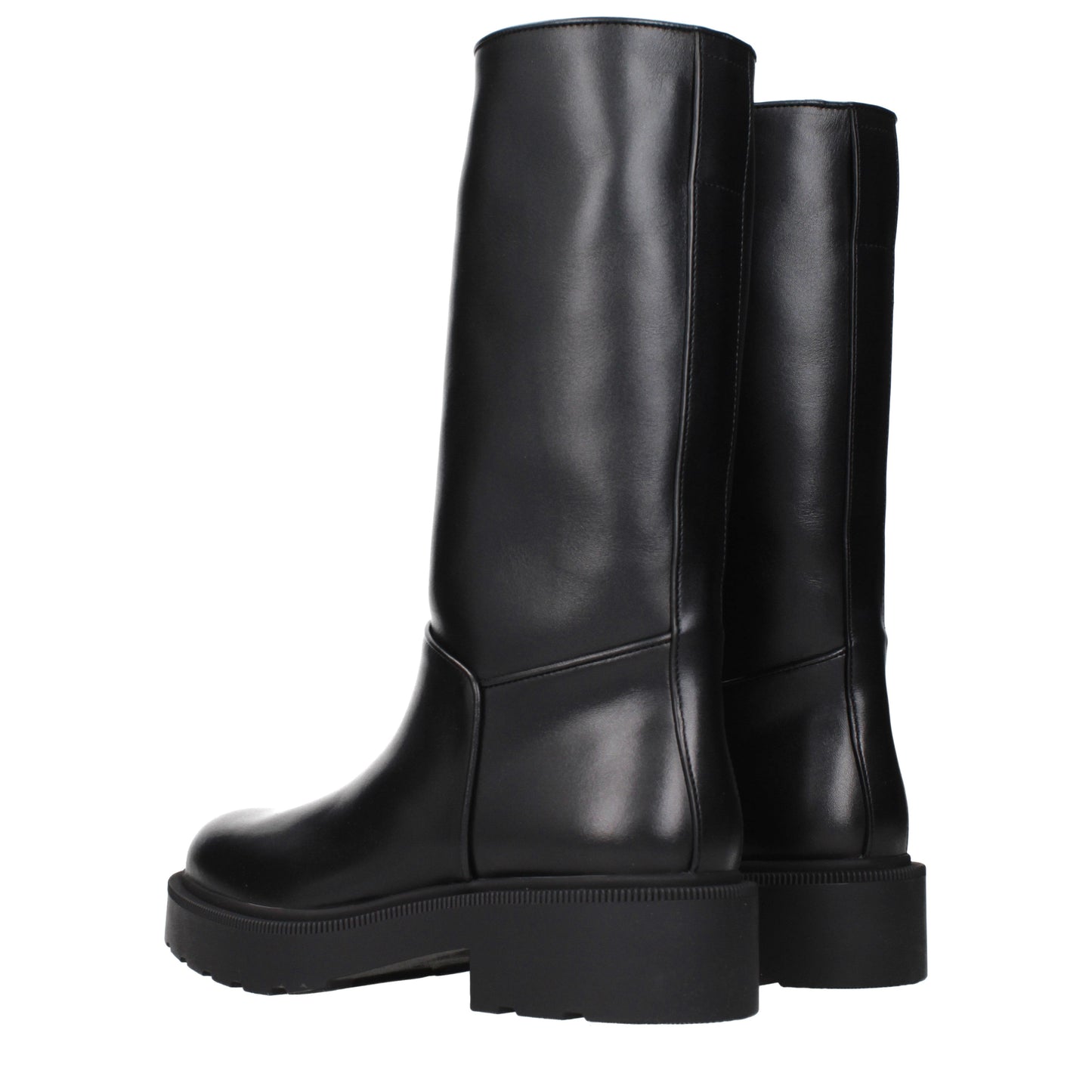 The Row Boots Women Leather Black