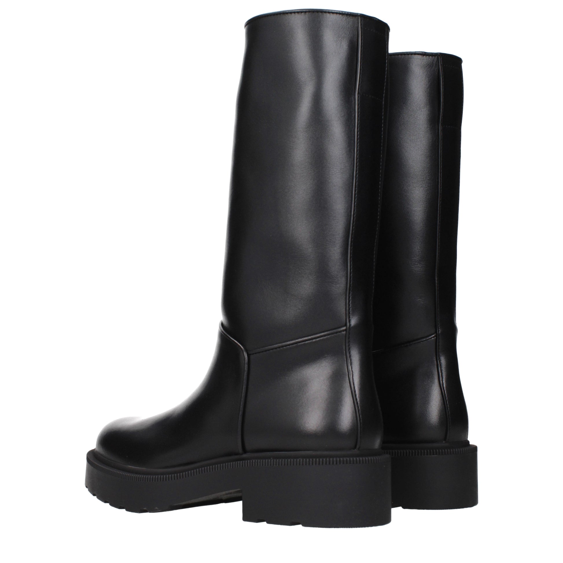 The Row Boots Women Leather Black