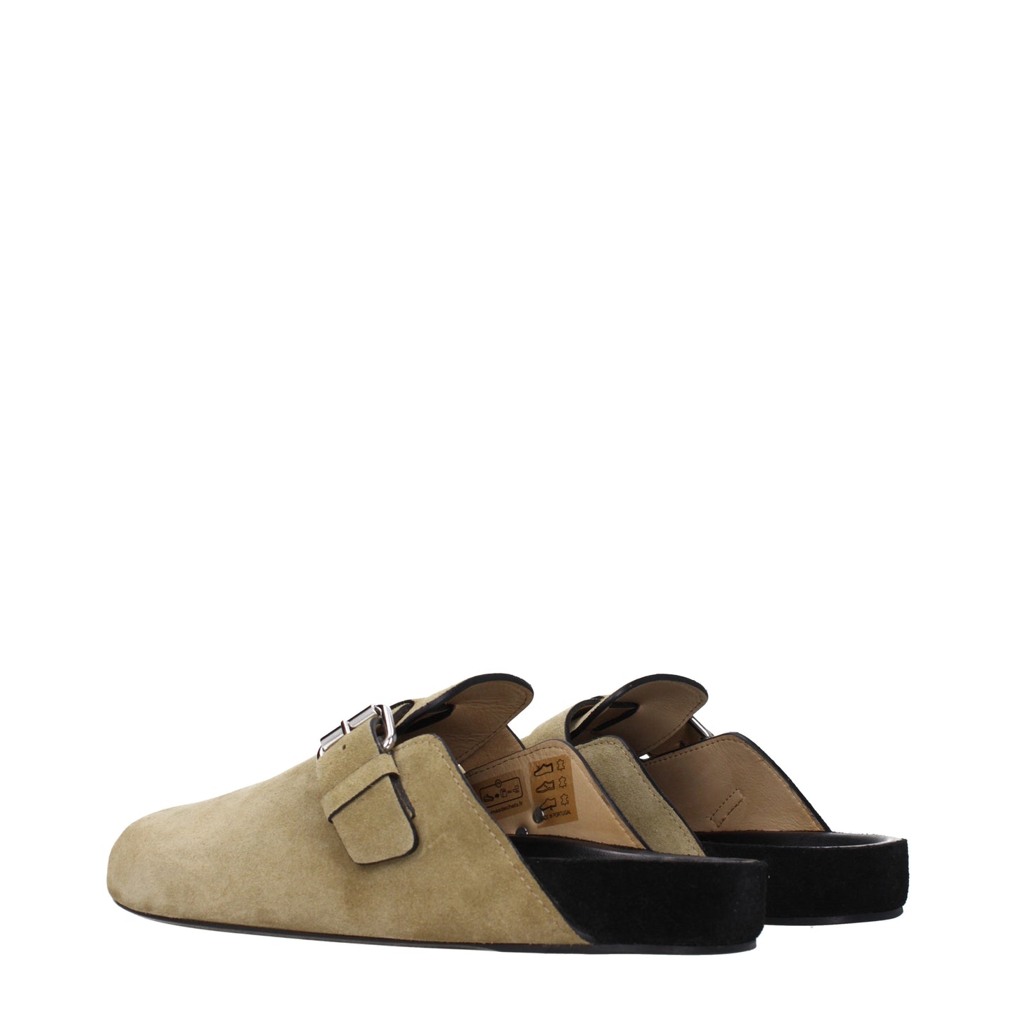 Isabel Marant Sandals & Slippers Men Suede Gray/Taupe