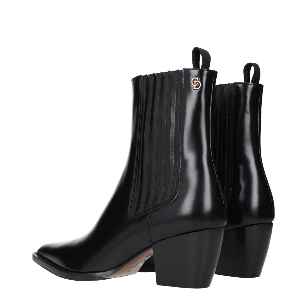 Christian Dior Ankle Boots Women Leather Black