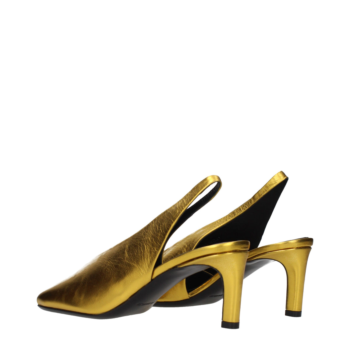 Jil Sander Sandals Women Leather Gold