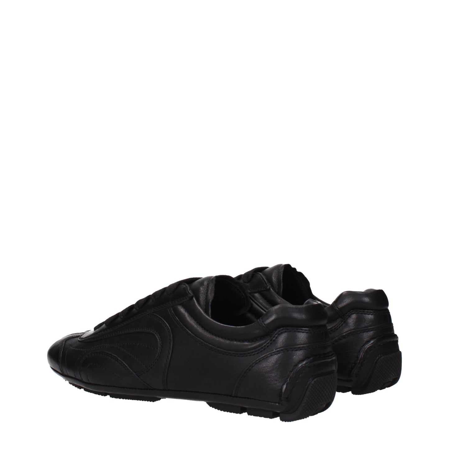 Prada Sneakers Men Leather Black