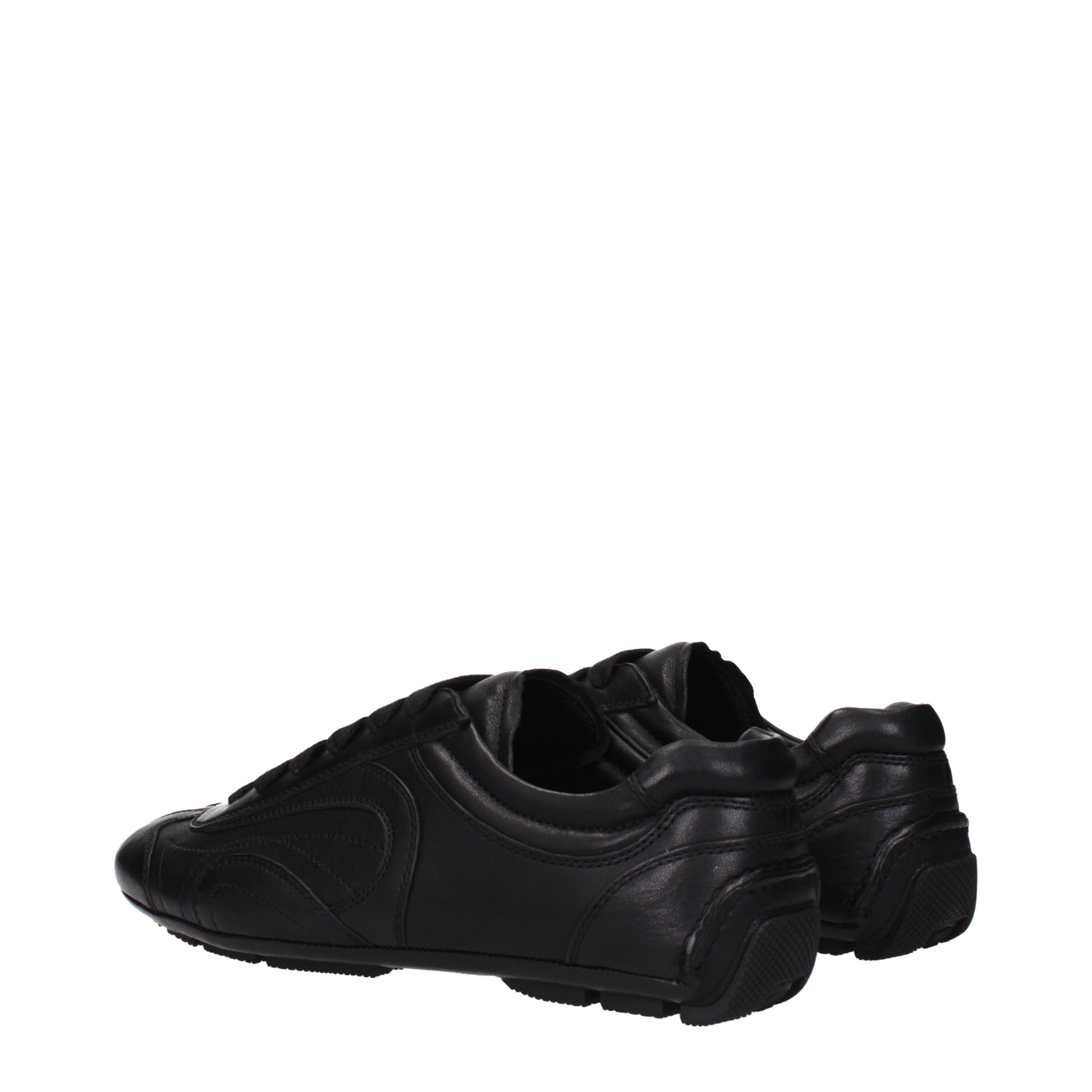 Prada Sneakers Men Leather Black