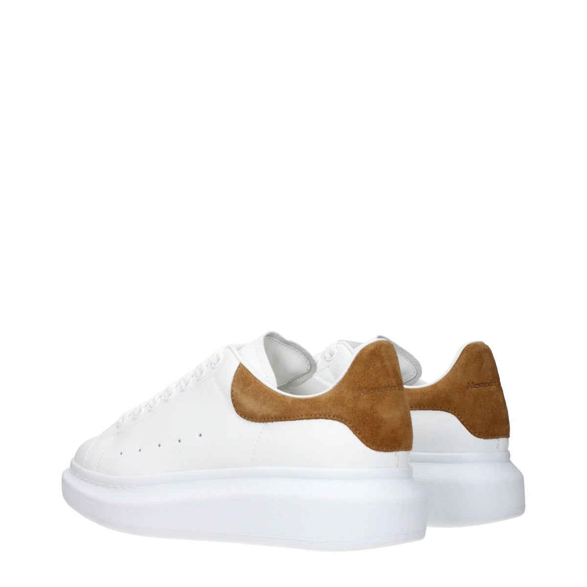 Alexander McQueen Sneakers Men Leather White/Brown