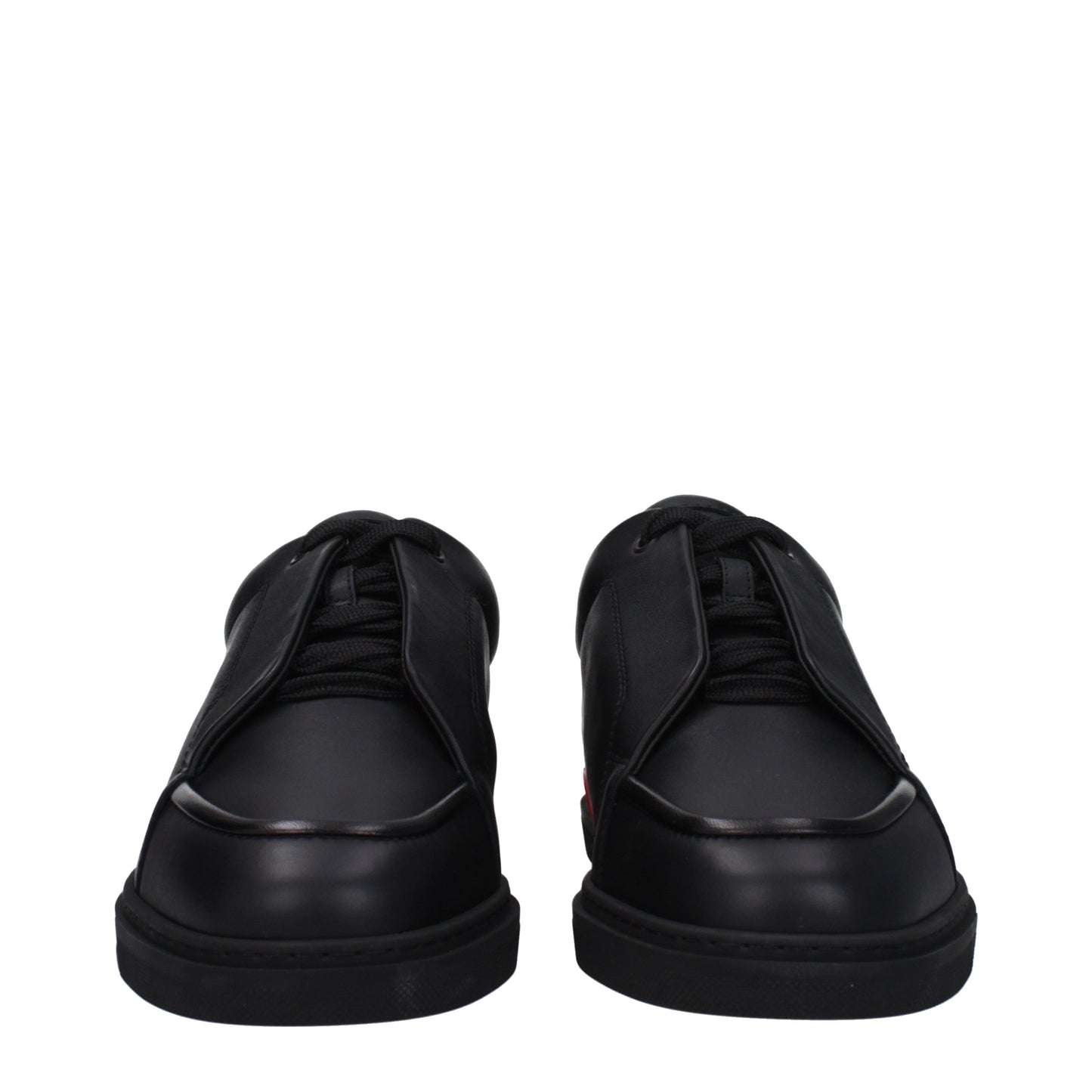 Louboutin Men's Sneakers in Leather Black