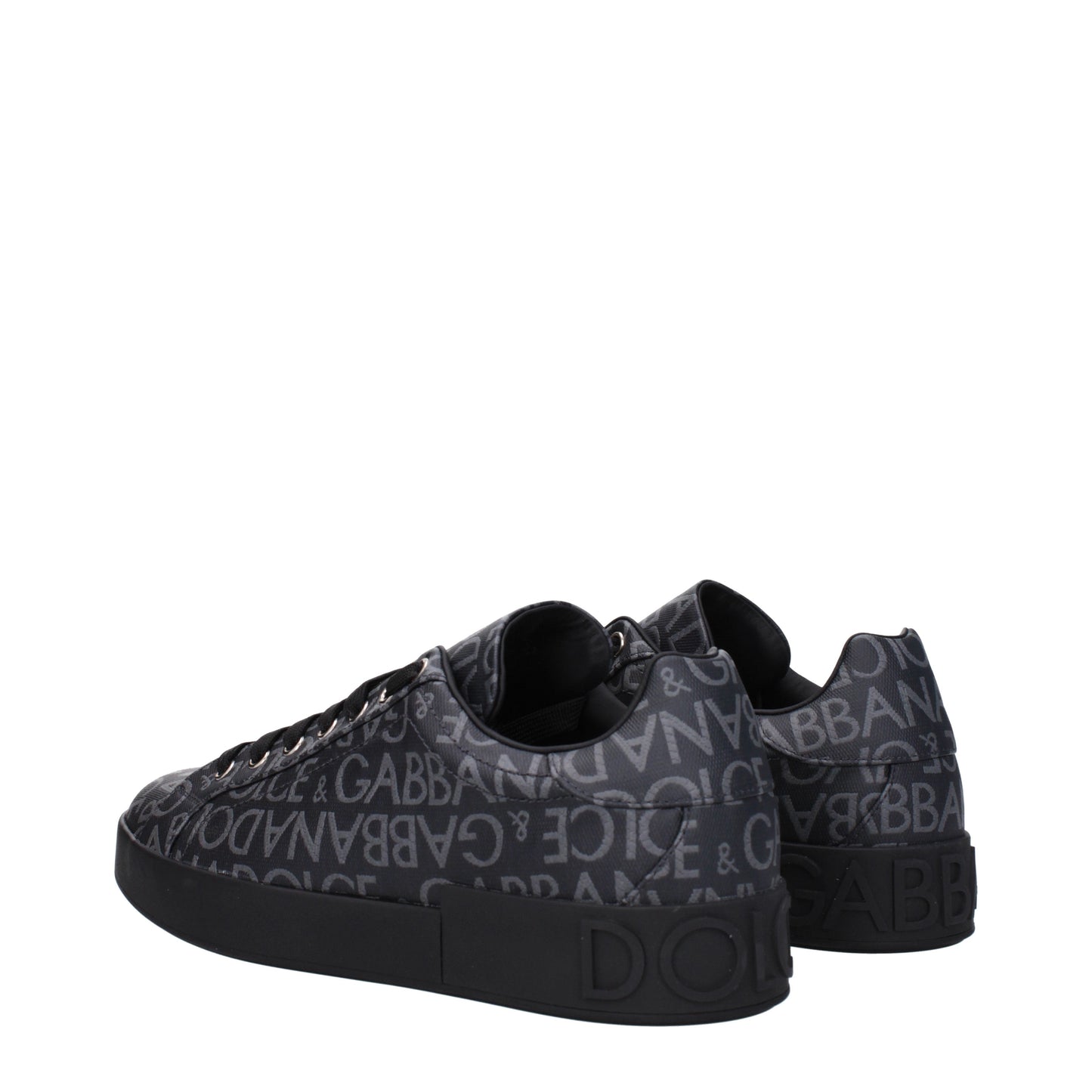 Dolce&Gabbana Men's Sneakers in Fabric  Black/Grey