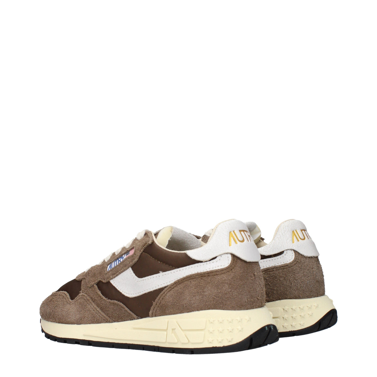 Autry Sneakers Men Fabric  Brown/White