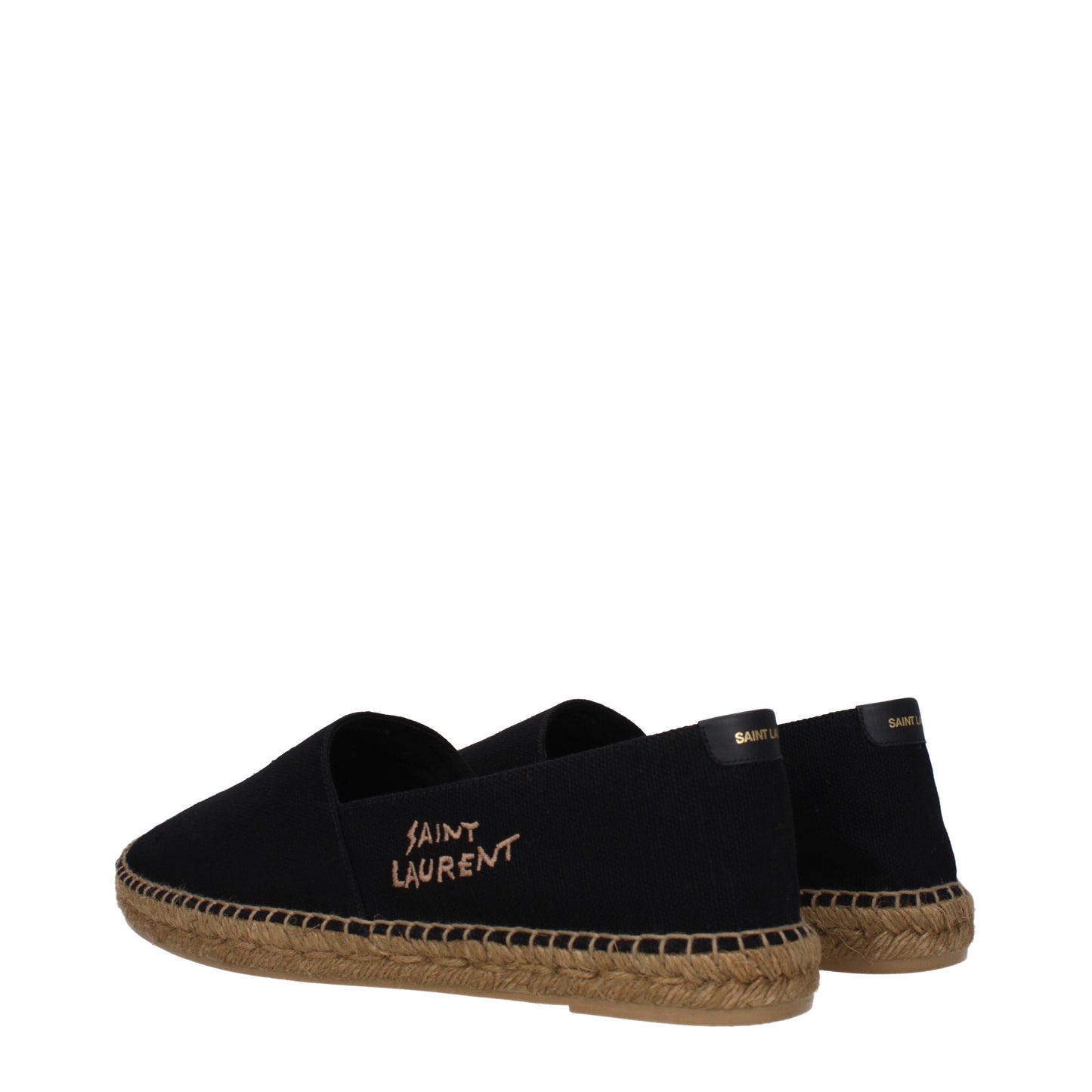 Saint Laurent Men's Espadrilles in Fabric  Black