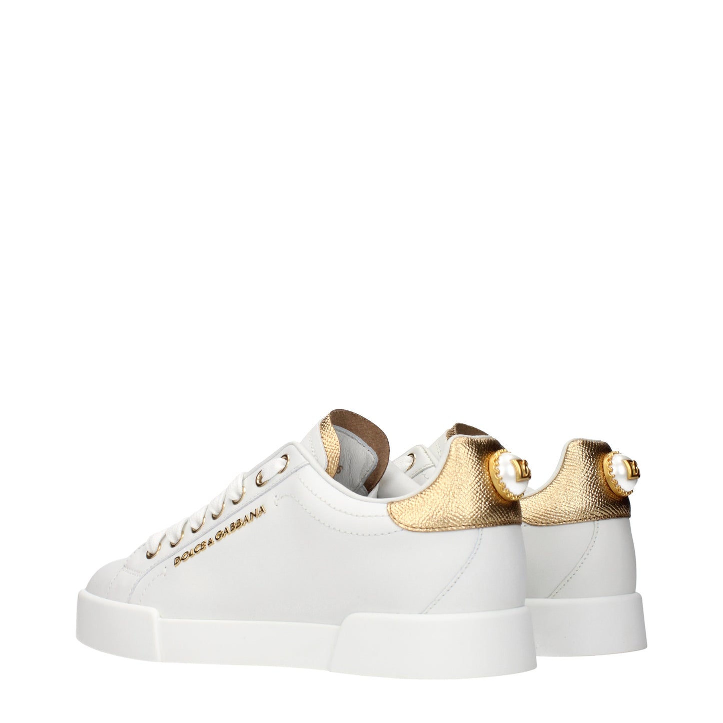 Dolce&Gabbana Sneakers Women Leather White/Gold