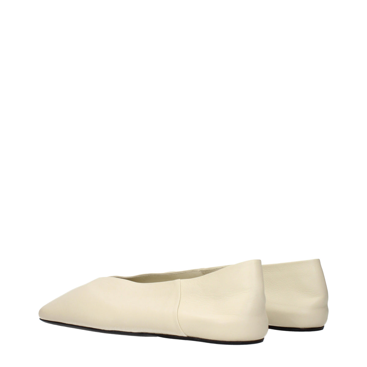 Jil Sander Ballet Flats Women Leather Beige