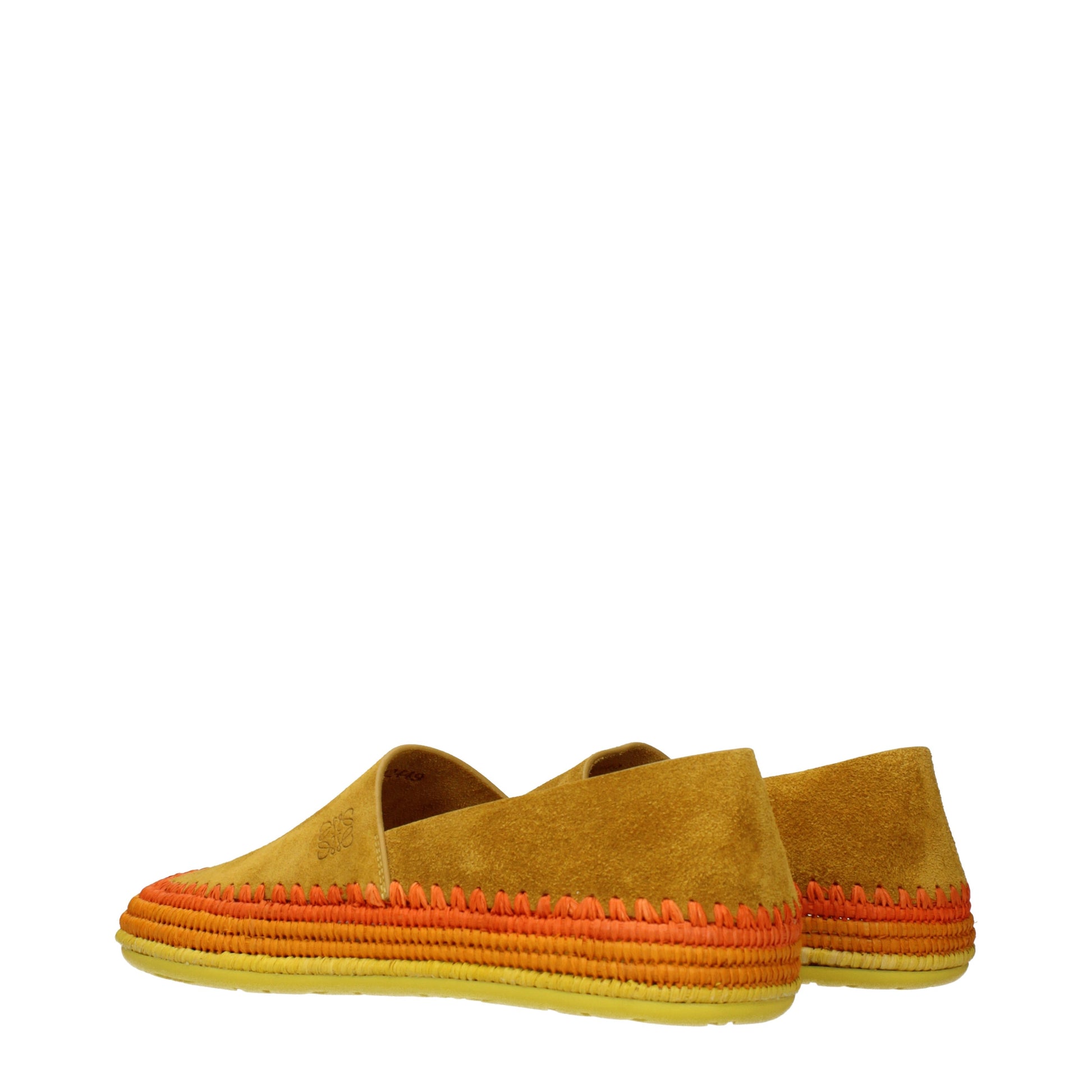 Loewe Slip on Men Suede Orange