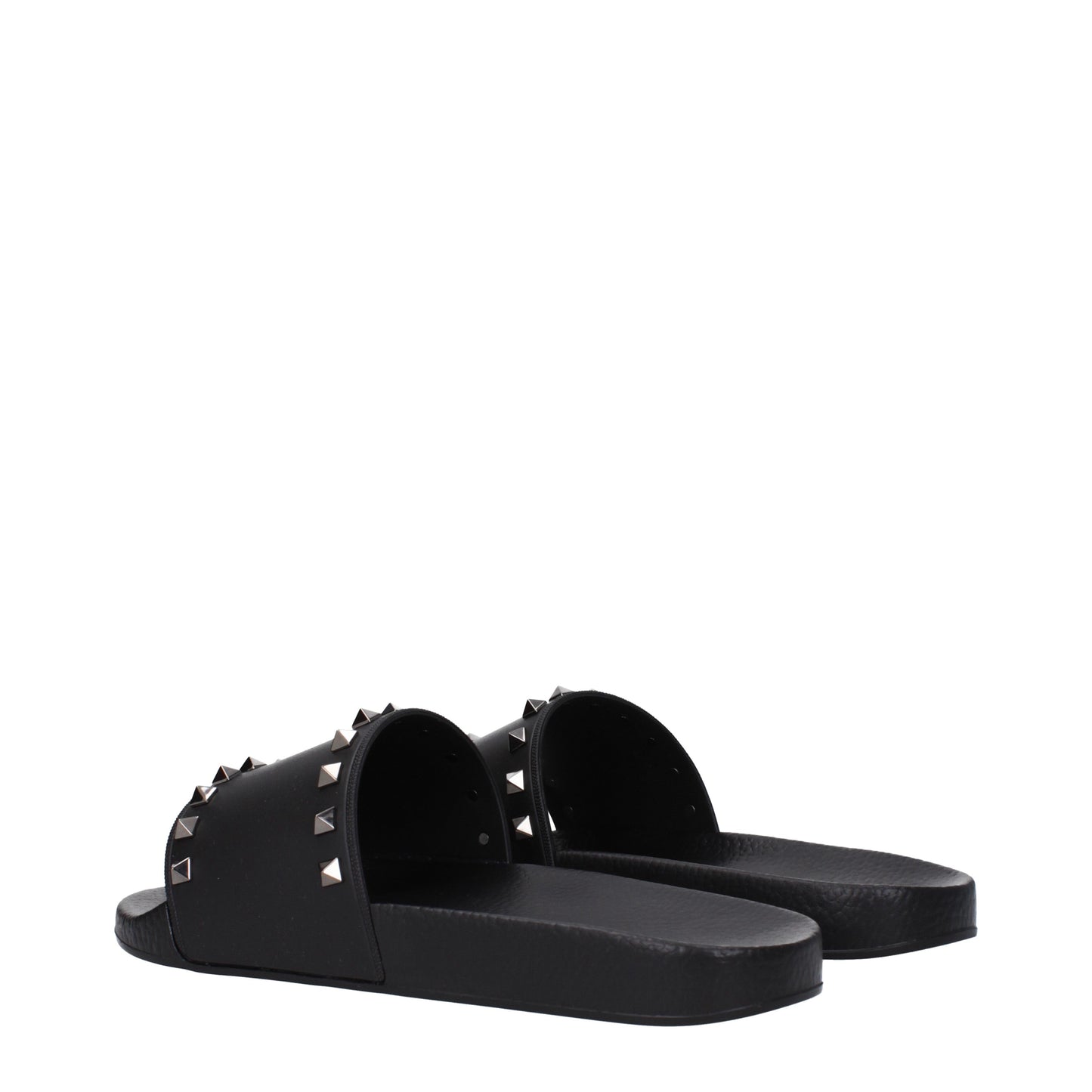 Valentino Garavani Sandals & Slippers Men Rubber Black