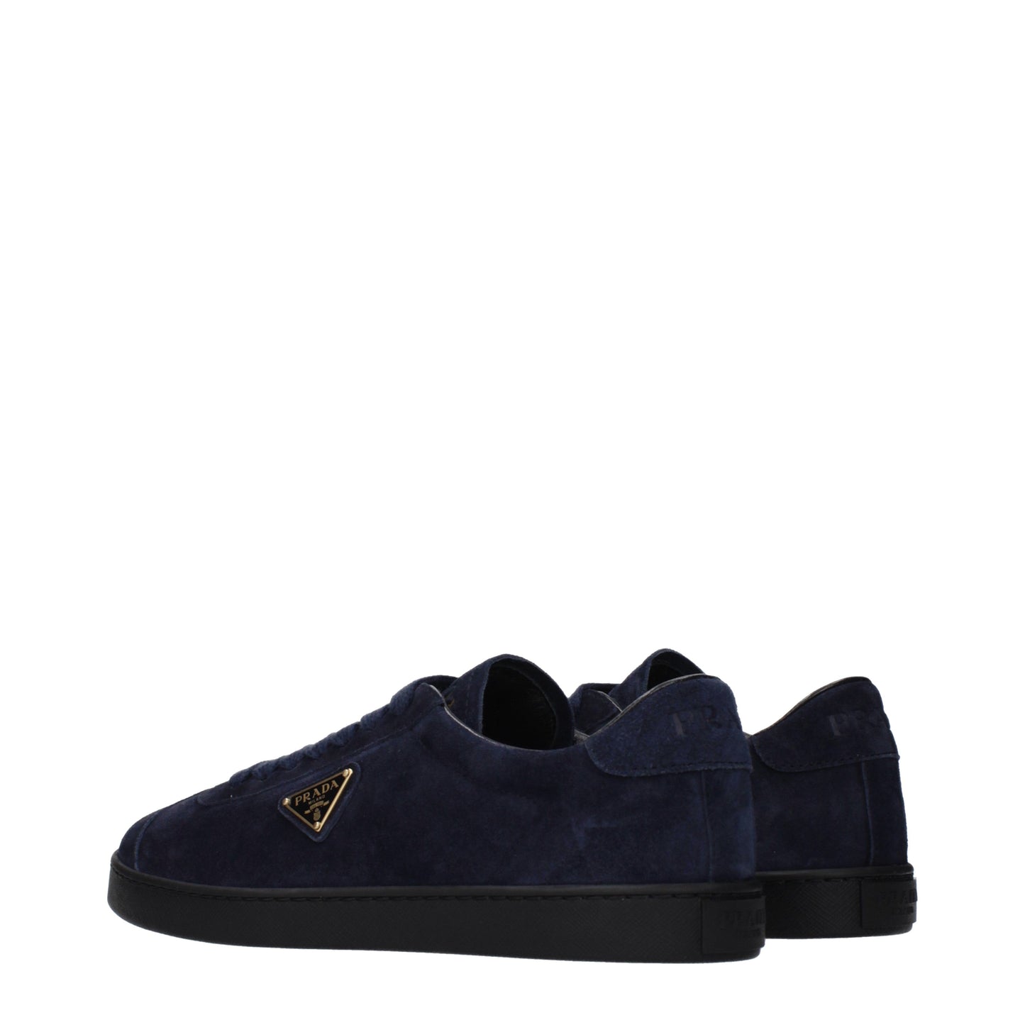 Prada Sneakers Men Suede Blue