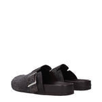 Loewe Slippers and Clogs Men Suede Brown/Grey
