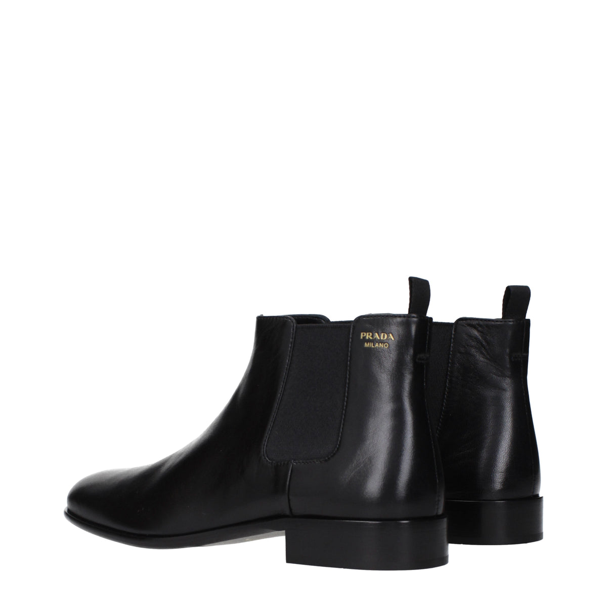 Prada Ankle Boots Women Leather Black