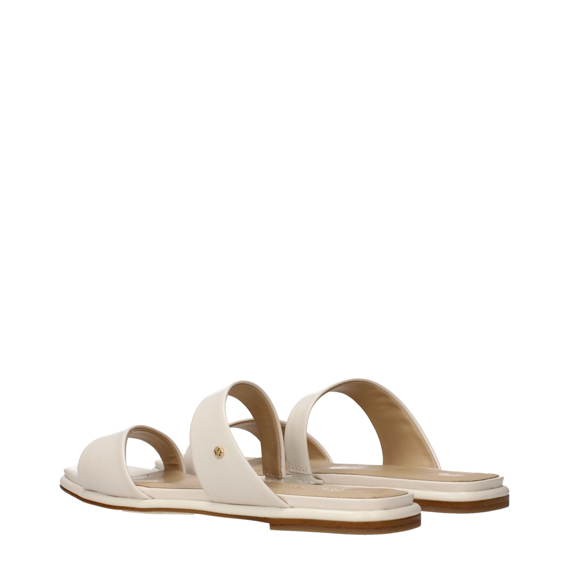 Michael Kors Women's Slippers and Clogs Leather Cream
