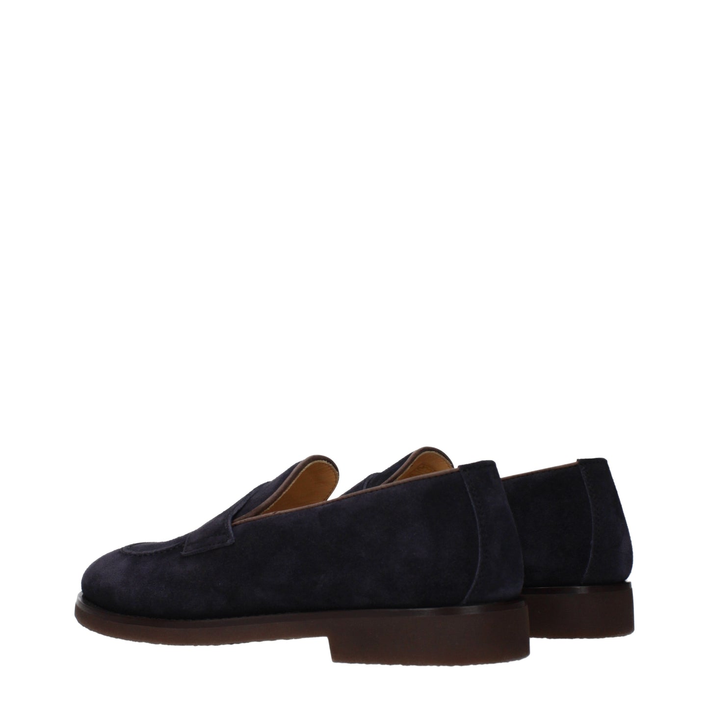Brunello Cucinelli Loafers Men Suede Blue