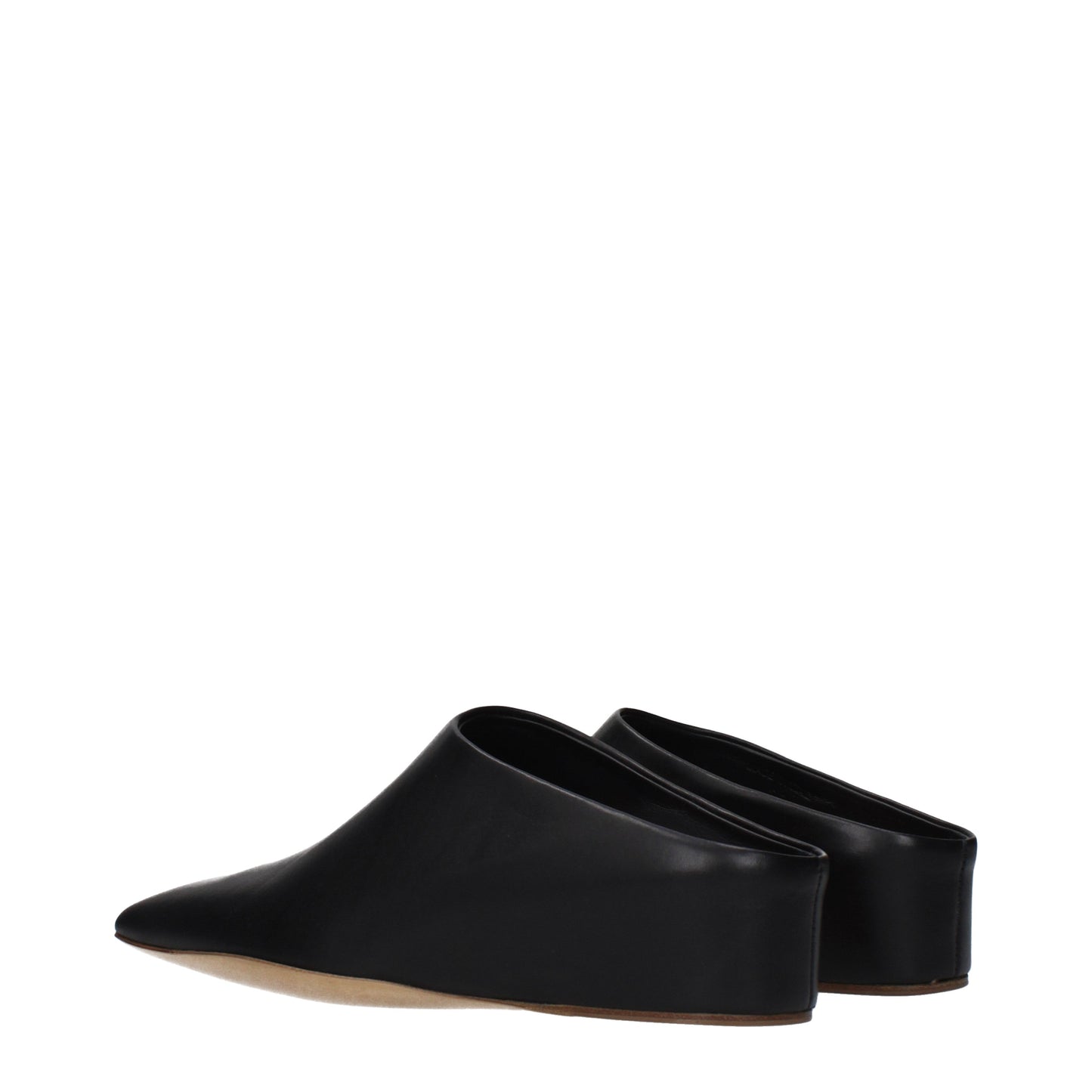 Jil Sander Slippers and Clogs Women Leather Black