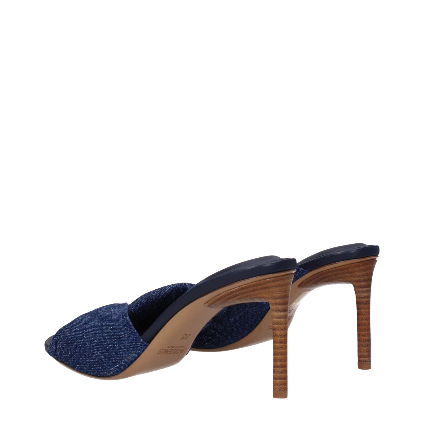 Jacquemus Women's Sandals in Fabric  Blue/Jeans